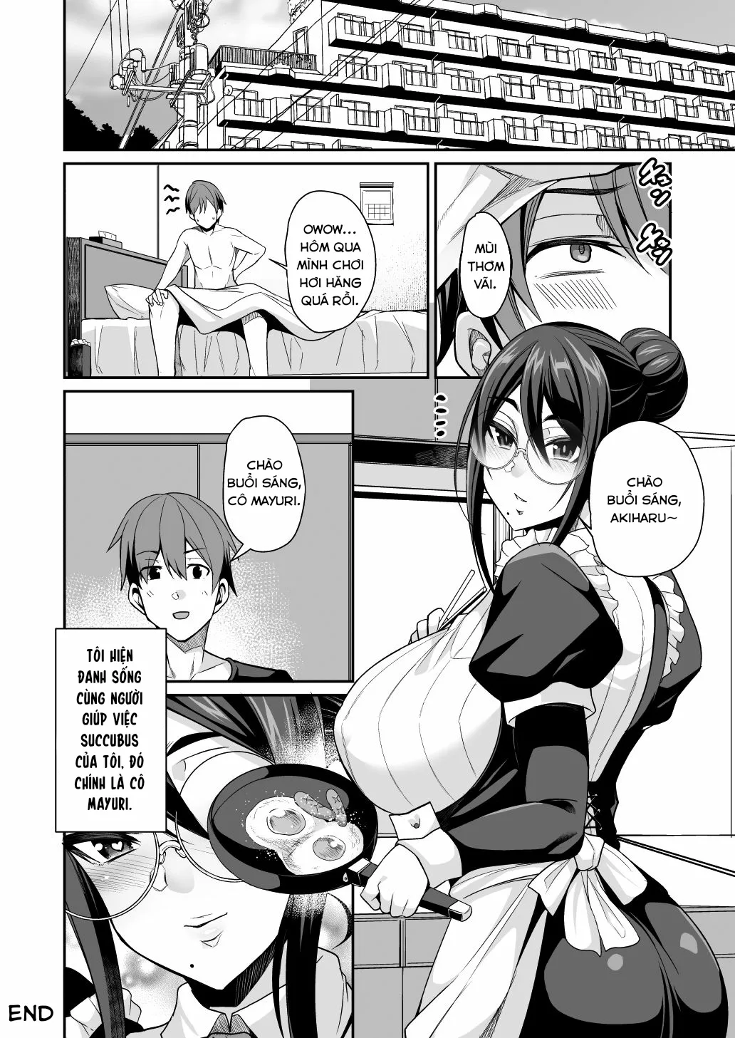 HentaiVN.net - Ảnh 19 - Cô Hầu Gái Succubus Cực Thicc [Succubus Maid no Mayuri-san] - Chap 2 - Vẫn là Bánh Mỳ - END
