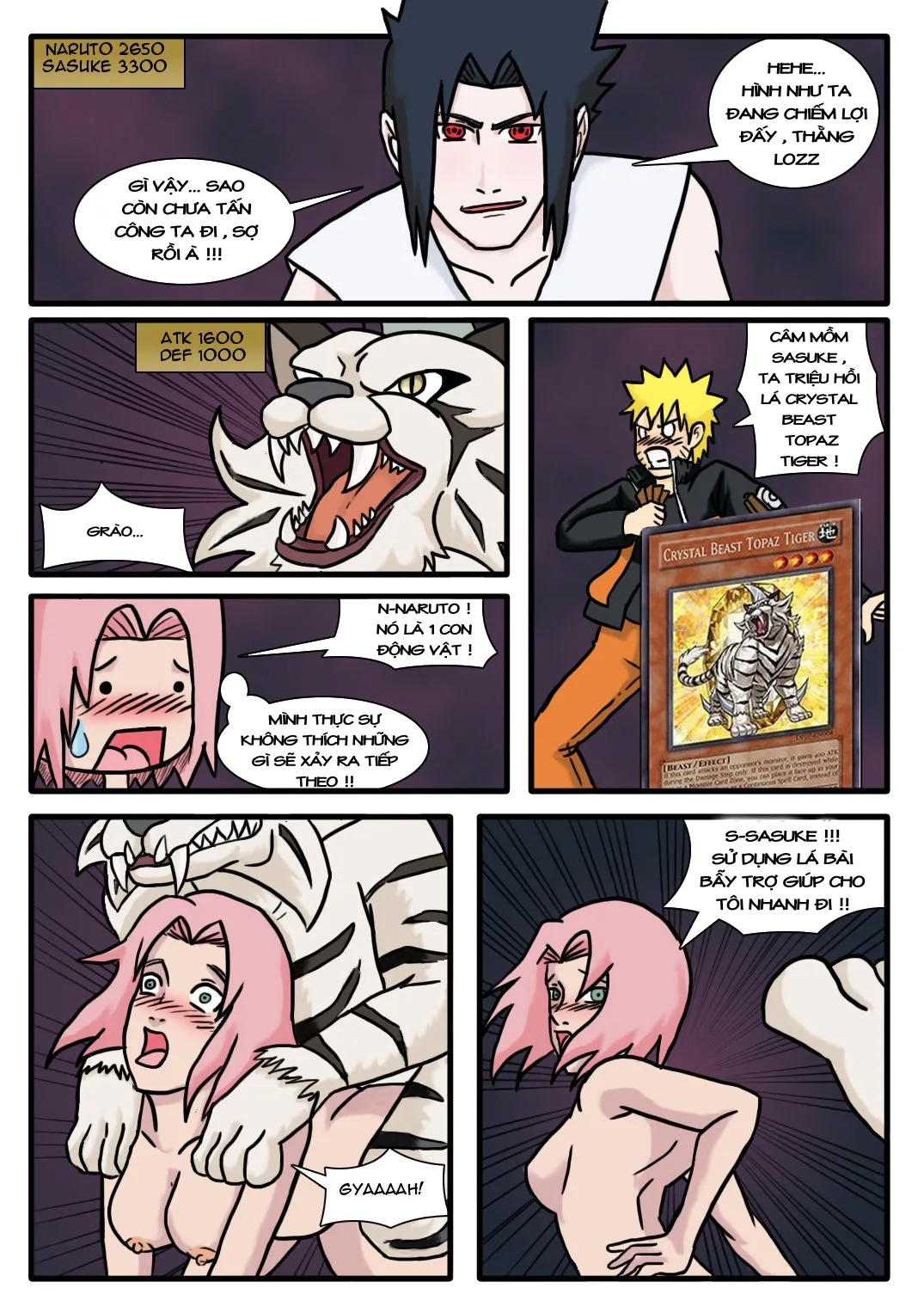 HentaiVN.net - Ảnh 12 - NARUTO XYZ [Tuyển tập NARUTO R19] - - Vua trò chơi Naru-gi-oh - (1)
