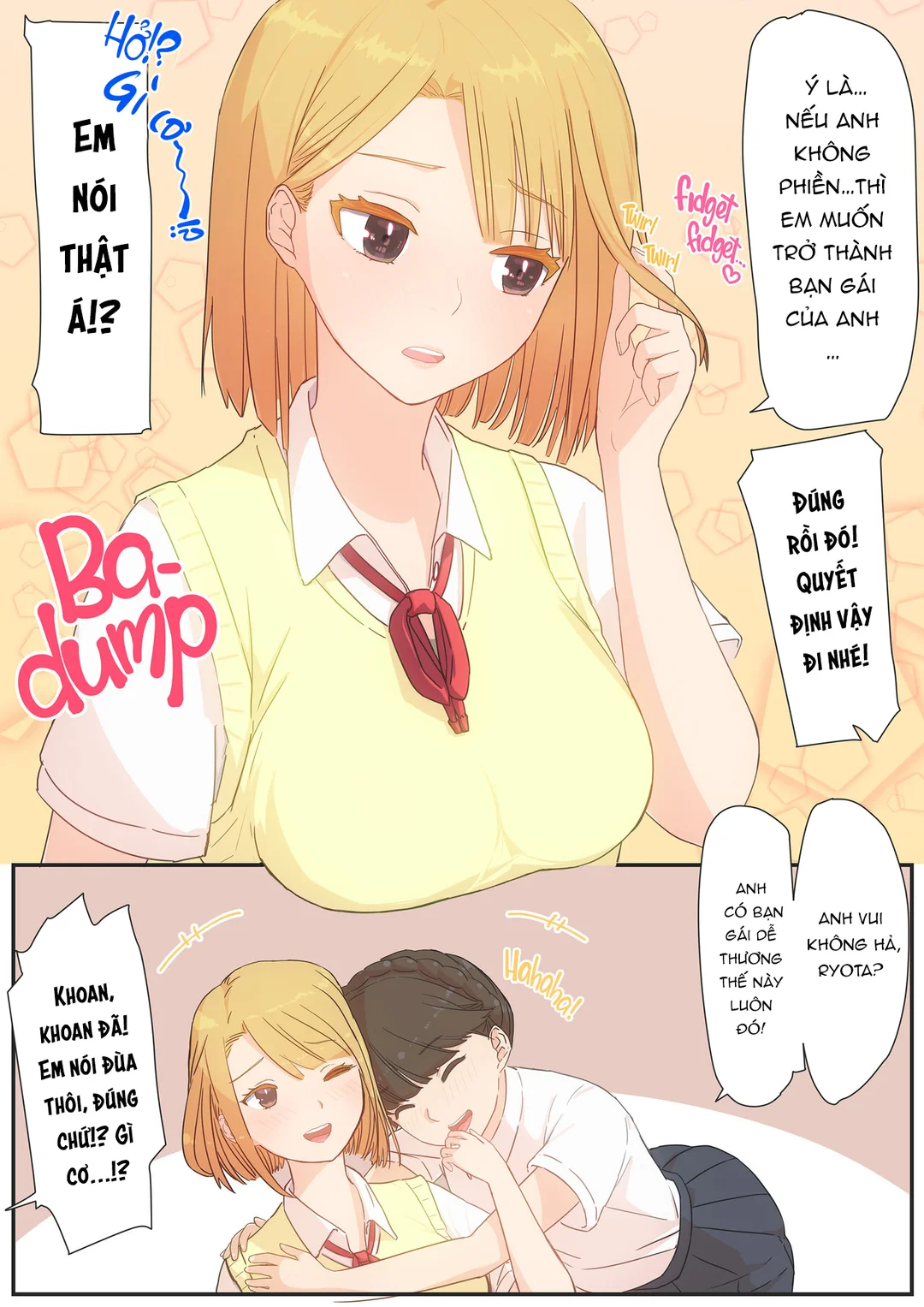 HentaiVN.net - Ảnh 7 - Em gái tôi mang bạn đến - Oneshot
