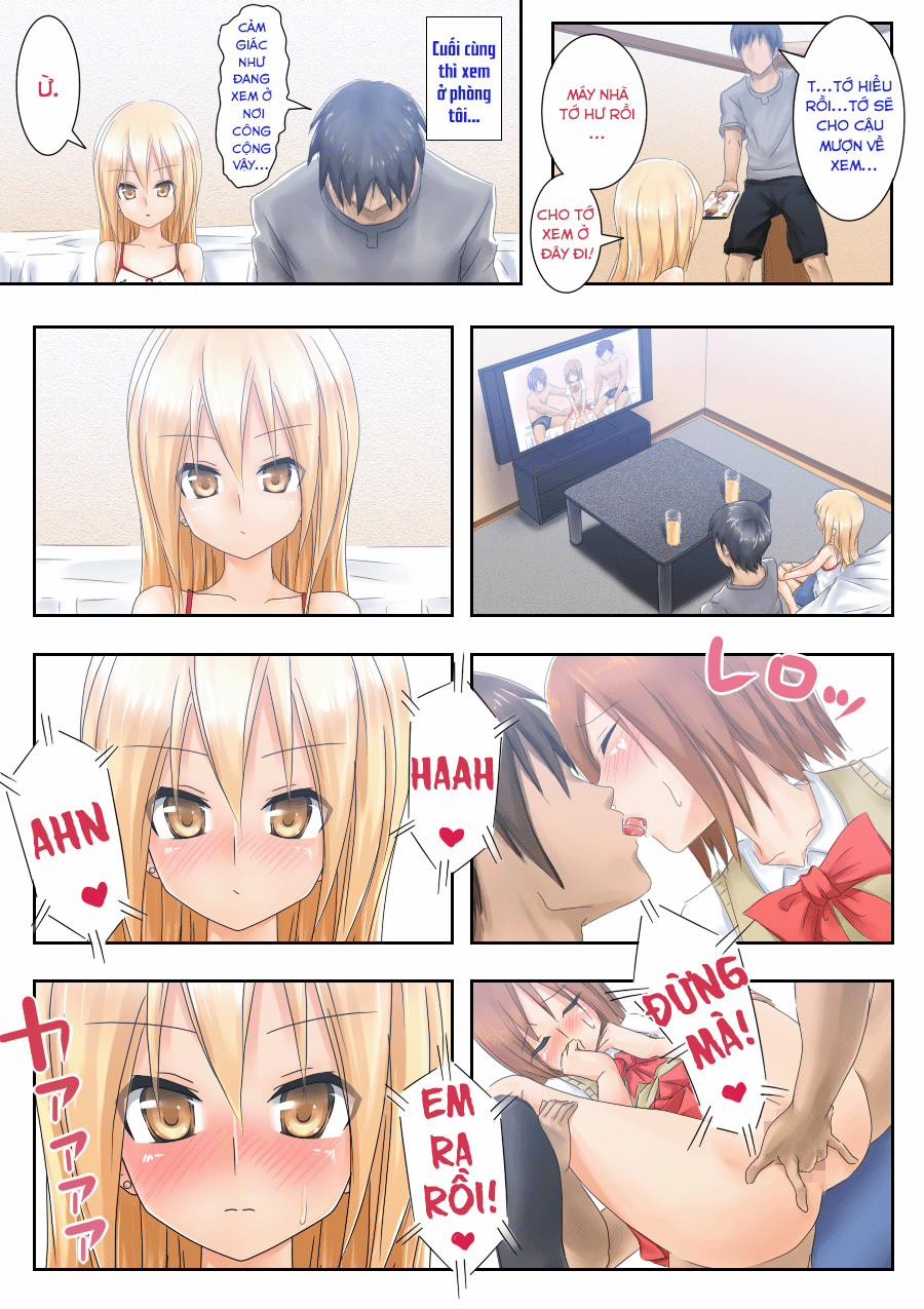 HentaiVN.net - Ảnh 4 - Bài học về giới tính [Teme Benkyou OshiERO yo!] - Oneshot