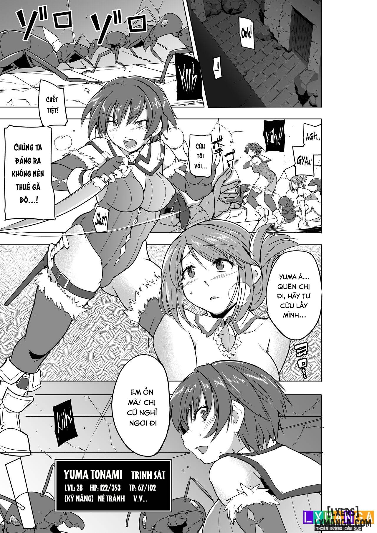 HentaiVN.net - Ảnh 3 - Dungeon Travelers - Futari no Himegoto BADend - Oneshot.