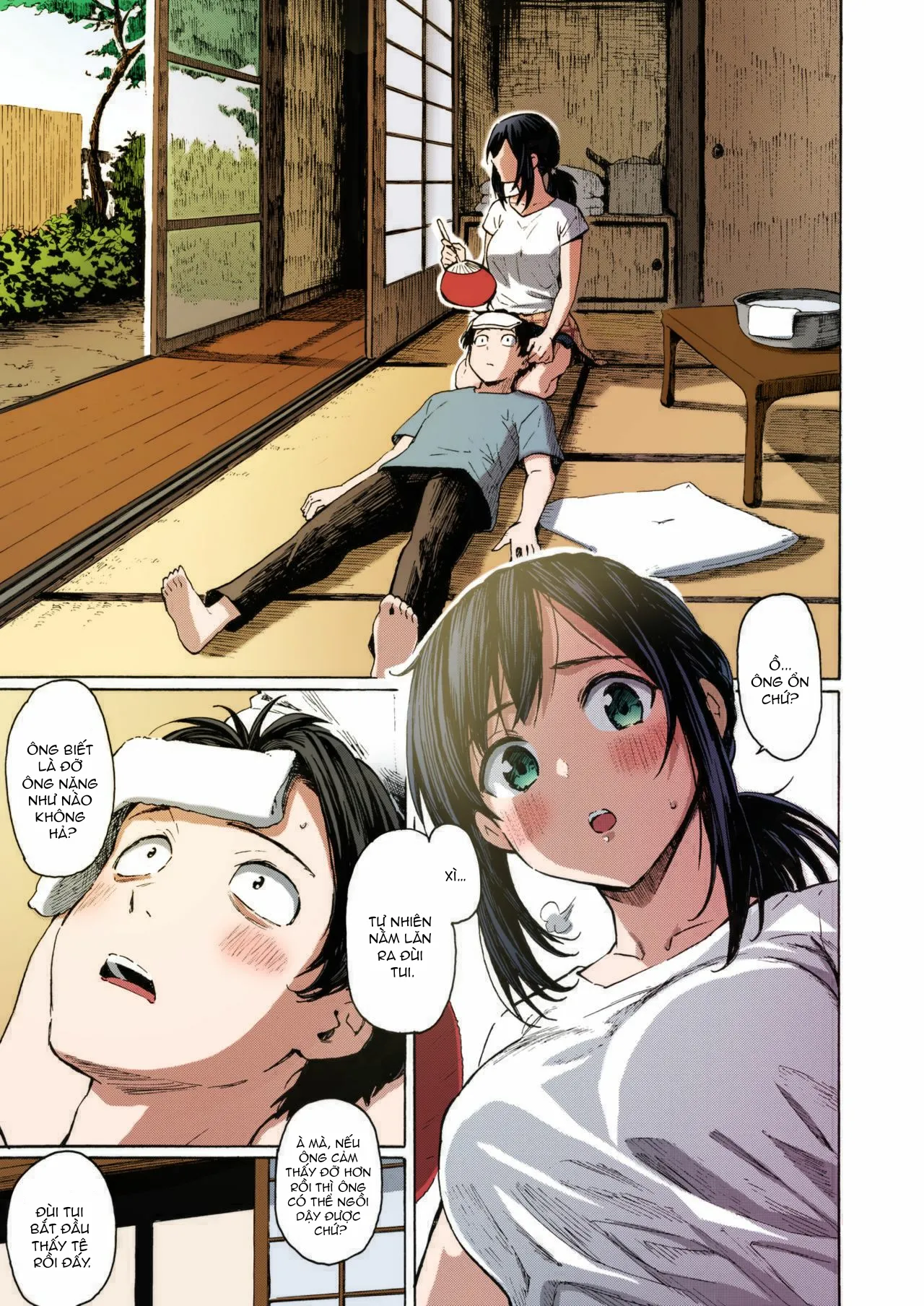 HentaiVN.net - Ảnh 6 - Về quê mua gối, hay là yêu em? [Ishi ni Makura shi Nagare ni Susugu; You've Laid In Your Bed, Now Make It] - Oneshot