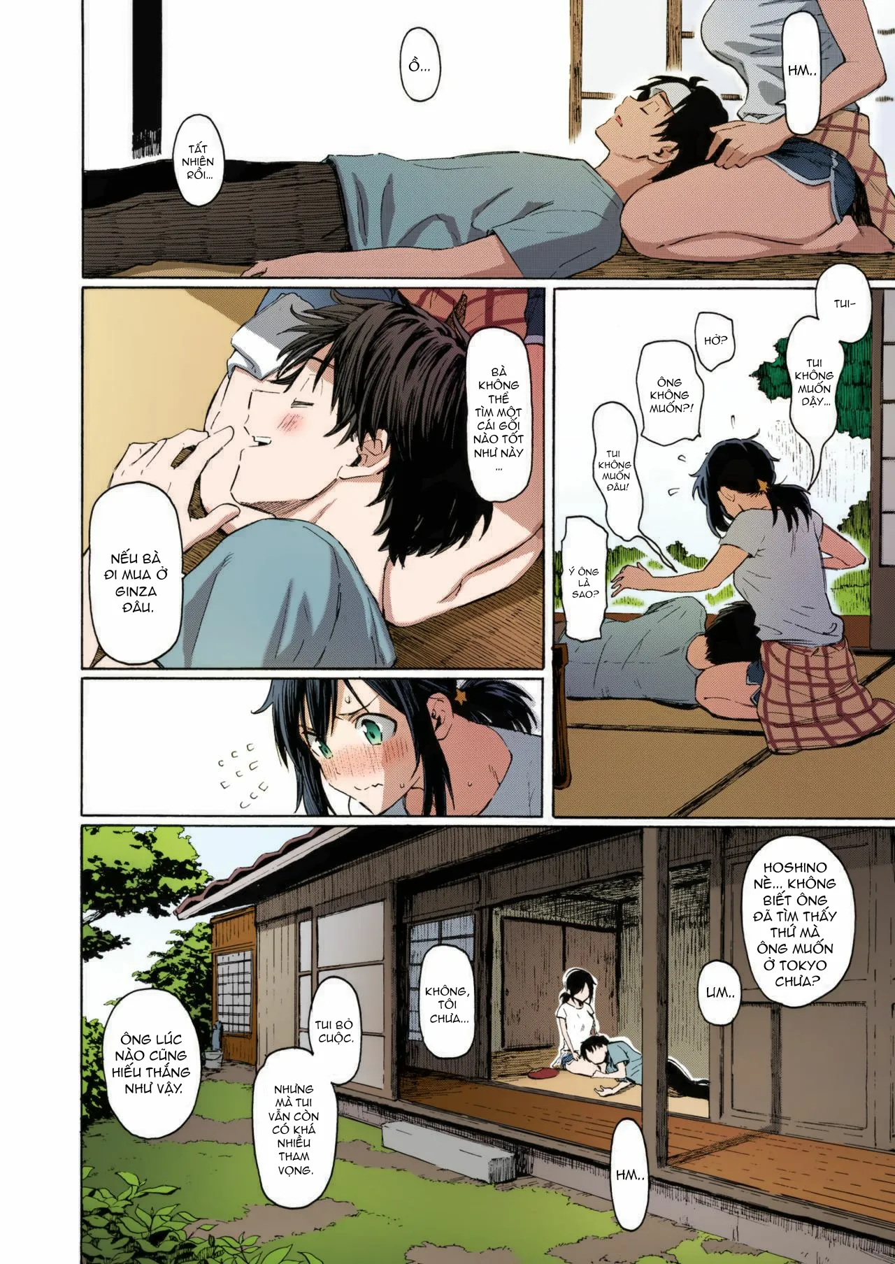 HentaiVN.net - Ảnh 7 - Về quê mua gối, hay là yêu em? [Ishi ni Makura shi Nagare ni Susugu; You've Laid In Your Bed, Now Make It] - Oneshot