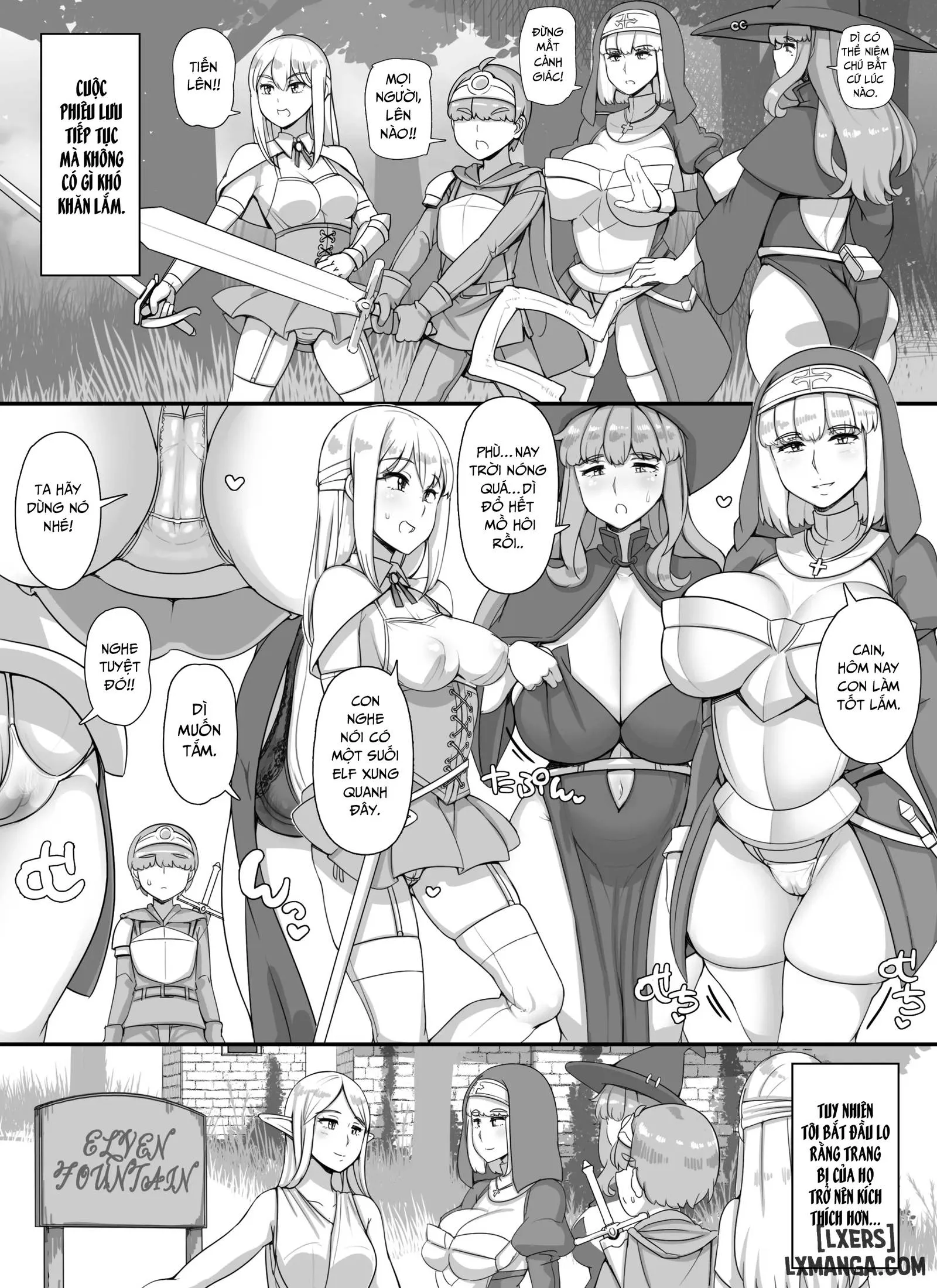 HentaiVN.net - Ảnh 25 - Haha Ane Oba Ga Succubus Na Shota Yuusha Harem Party - Oneshot.