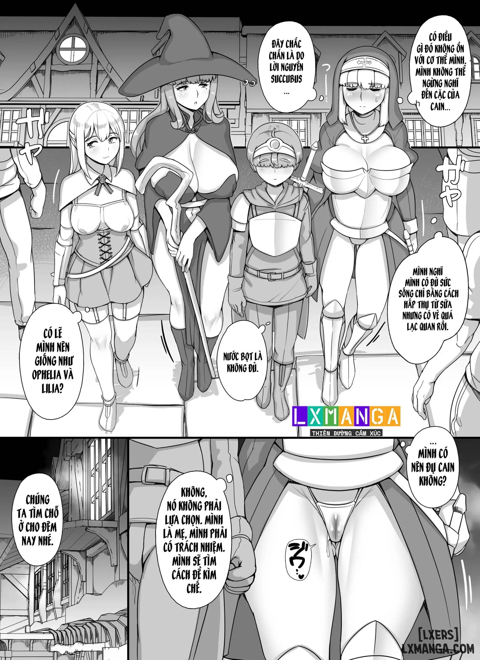HentaiVN.net - Ảnh 30 - Haha Ane Oba Ga Succubus Na Shota Yuusha Harem Party - Oneshot.
