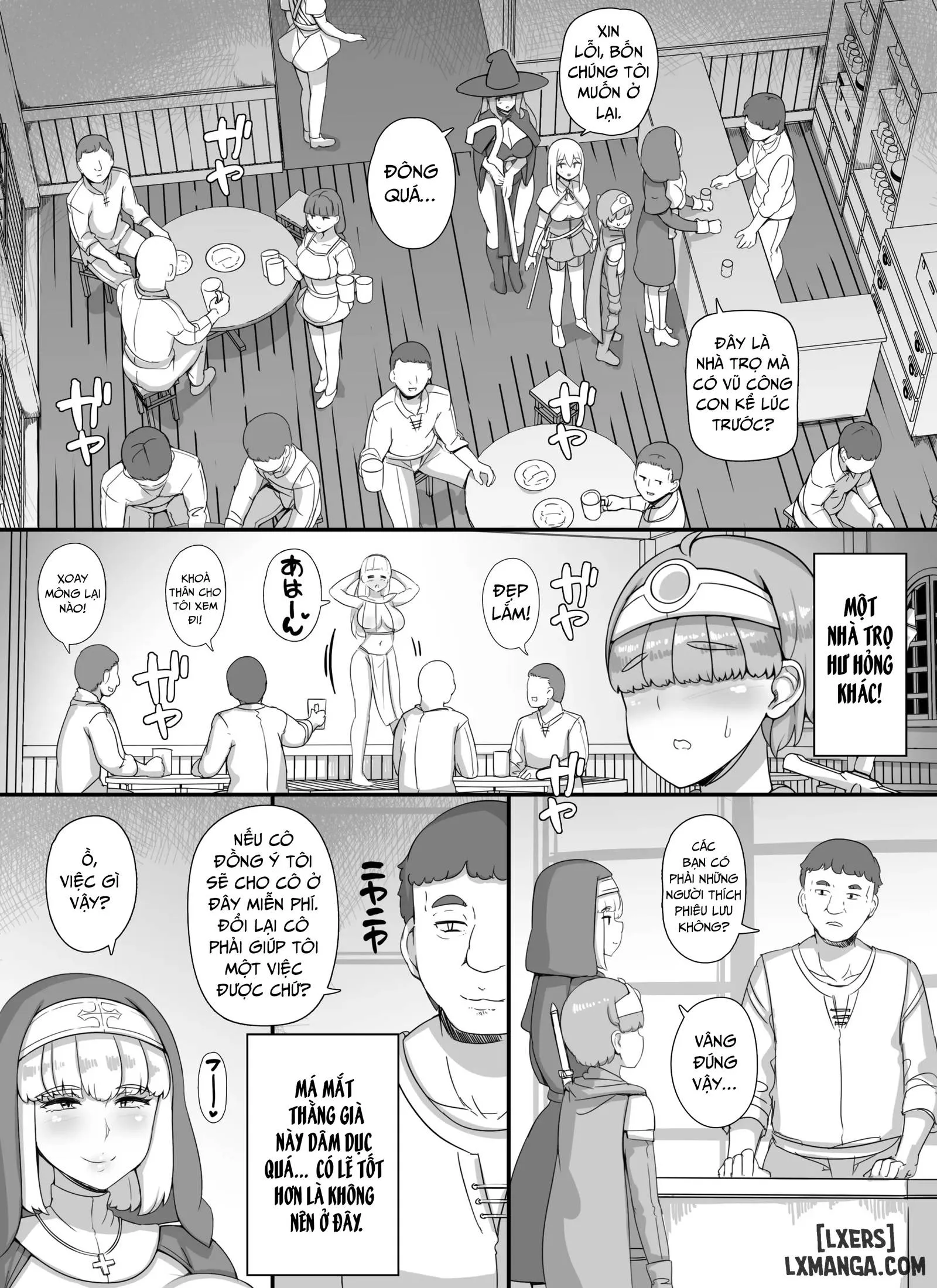 HentaiVN.net - Ảnh 31 - Haha Ane Oba Ga Succubus Na Shota Yuusha Harem Party - Oneshot.