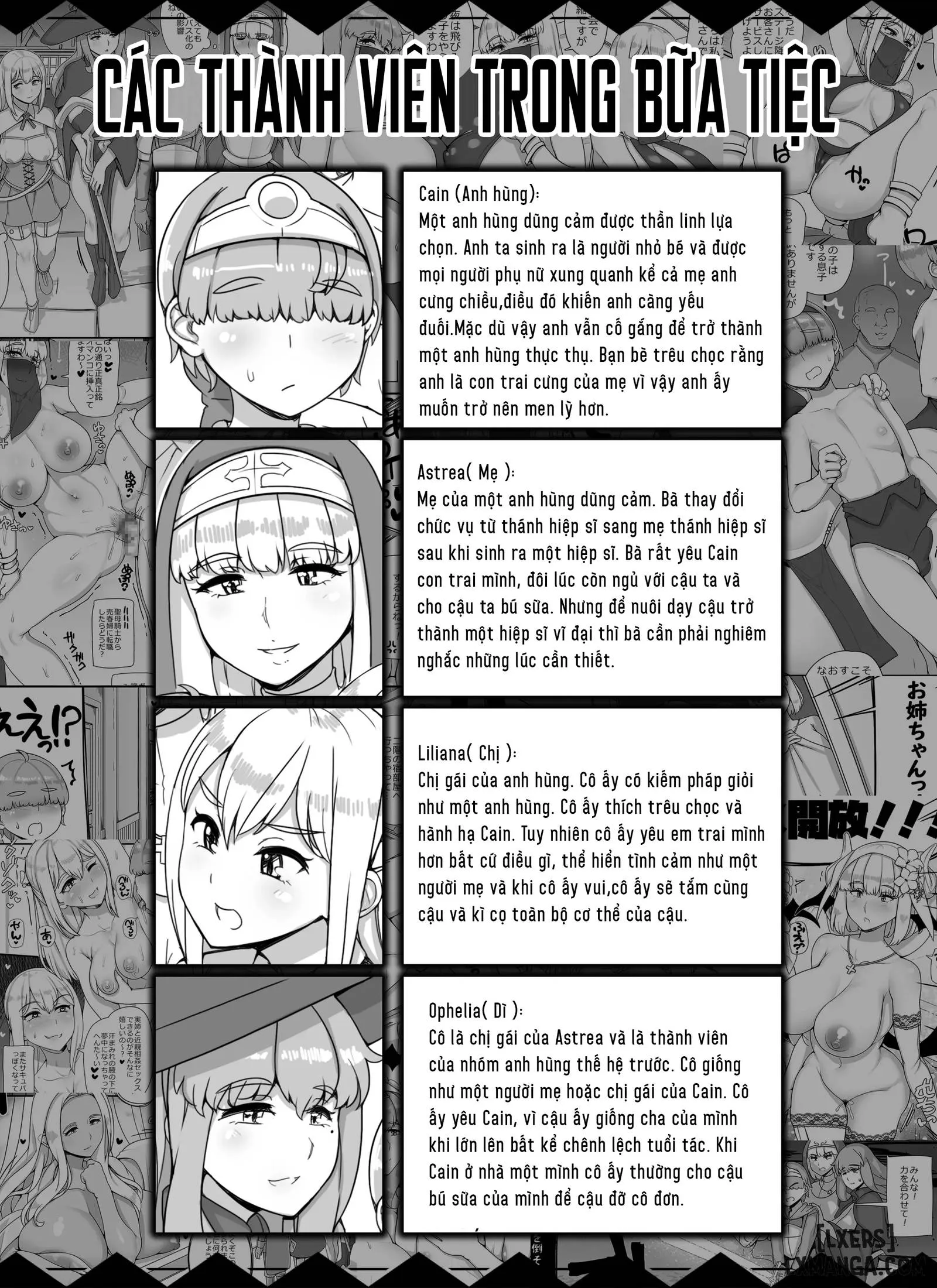 HentaiVN.net - Ảnh 4 - Haha Ane Oba Ga Succubus Na Shota Yuusha Harem Party - Oneshot.