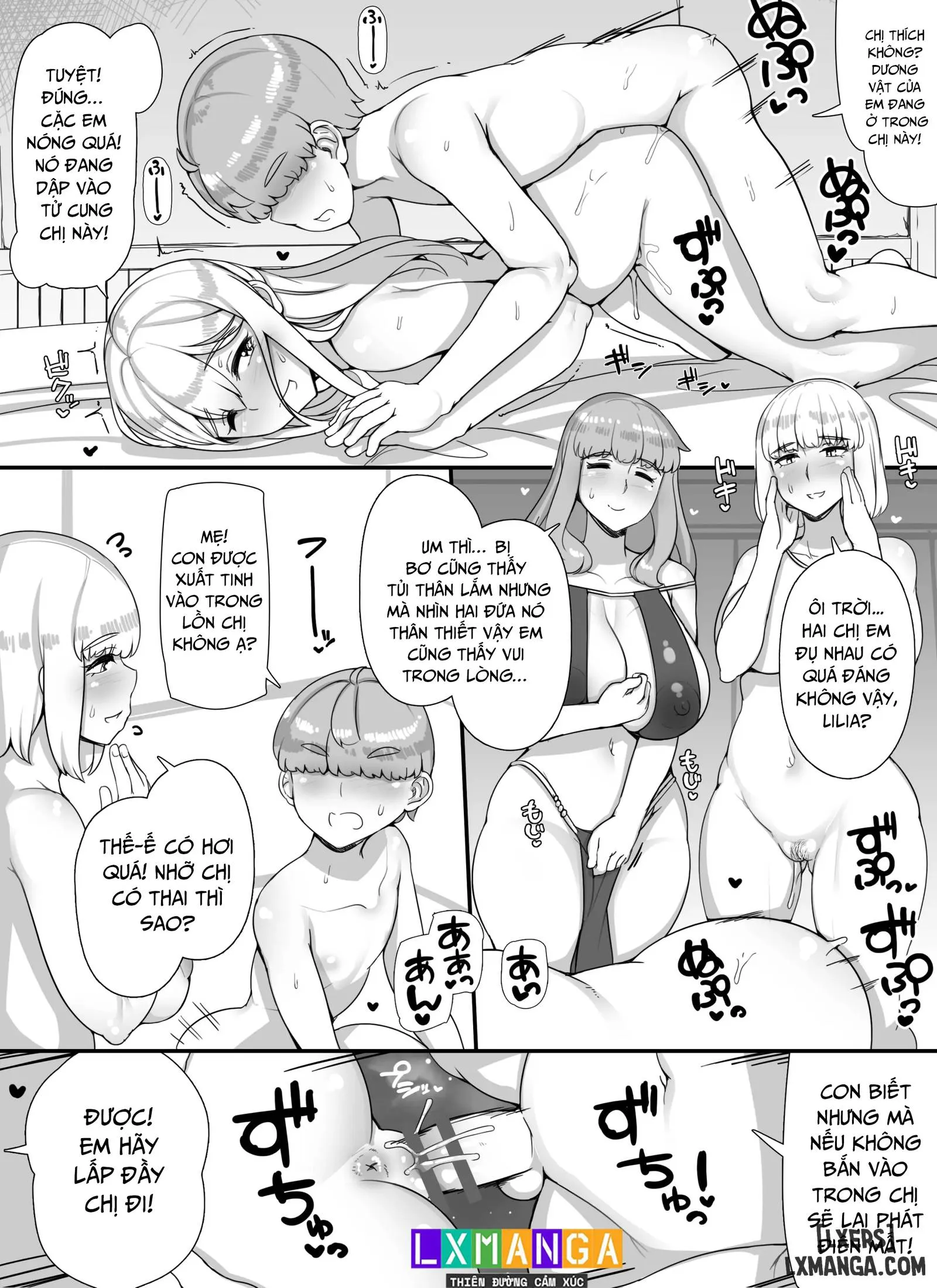 HentaiVN.net - Ảnh 48 - Haha Ane Oba Ga Succubus Na Shota Yuusha Harem Party - Oneshot.