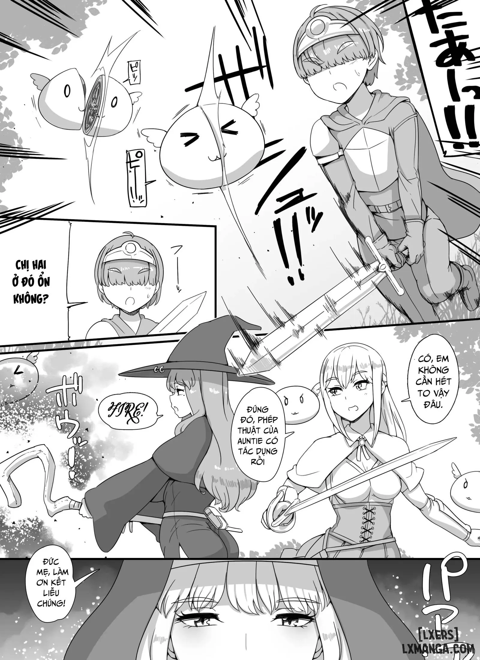 HentaiVN.net - Ảnh 5 - Haha Ane Oba Ga Succubus Na Shota Yuusha Harem Party - Oneshot.