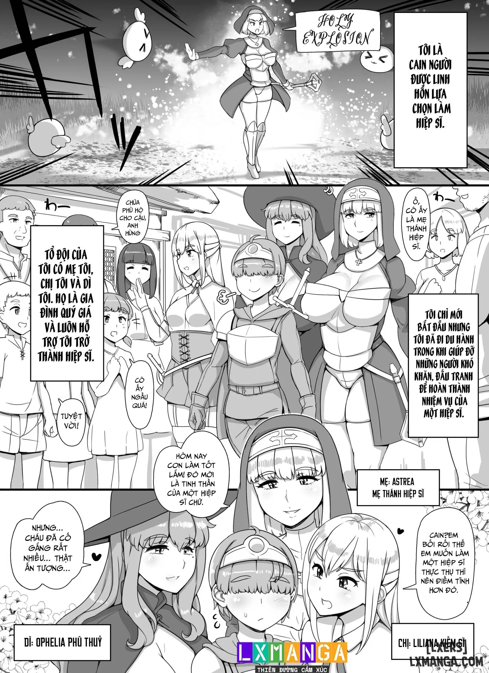 HentaiVN.net - Ảnh 6 - Haha Ane Oba Ga Succubus Na Shota Yuusha Harem Party - Oneshot.