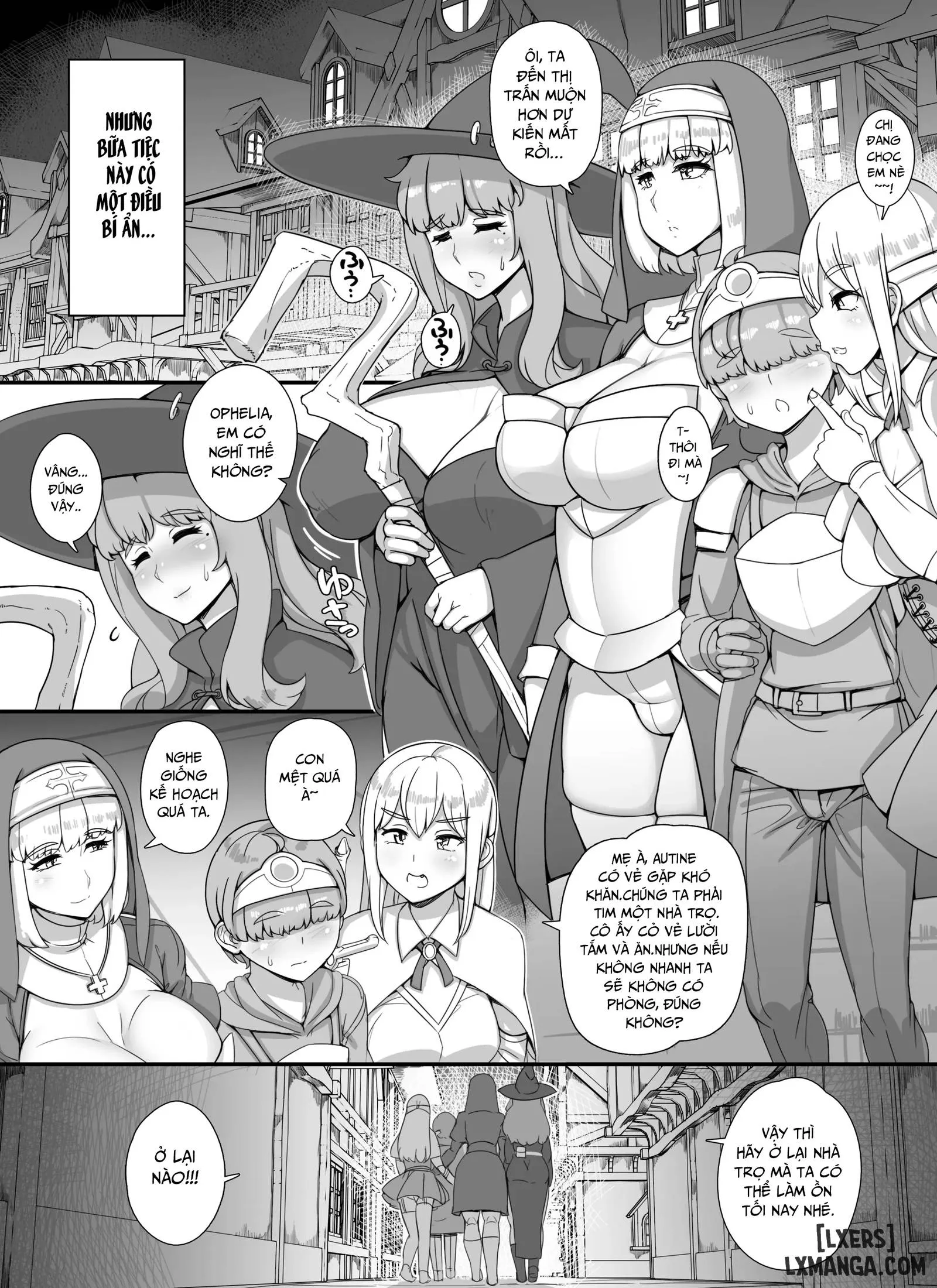 HentaiVN.net - Ảnh 7 - Haha Ane Oba Ga Succubus Na Shota Yuusha Harem Party - Oneshot.