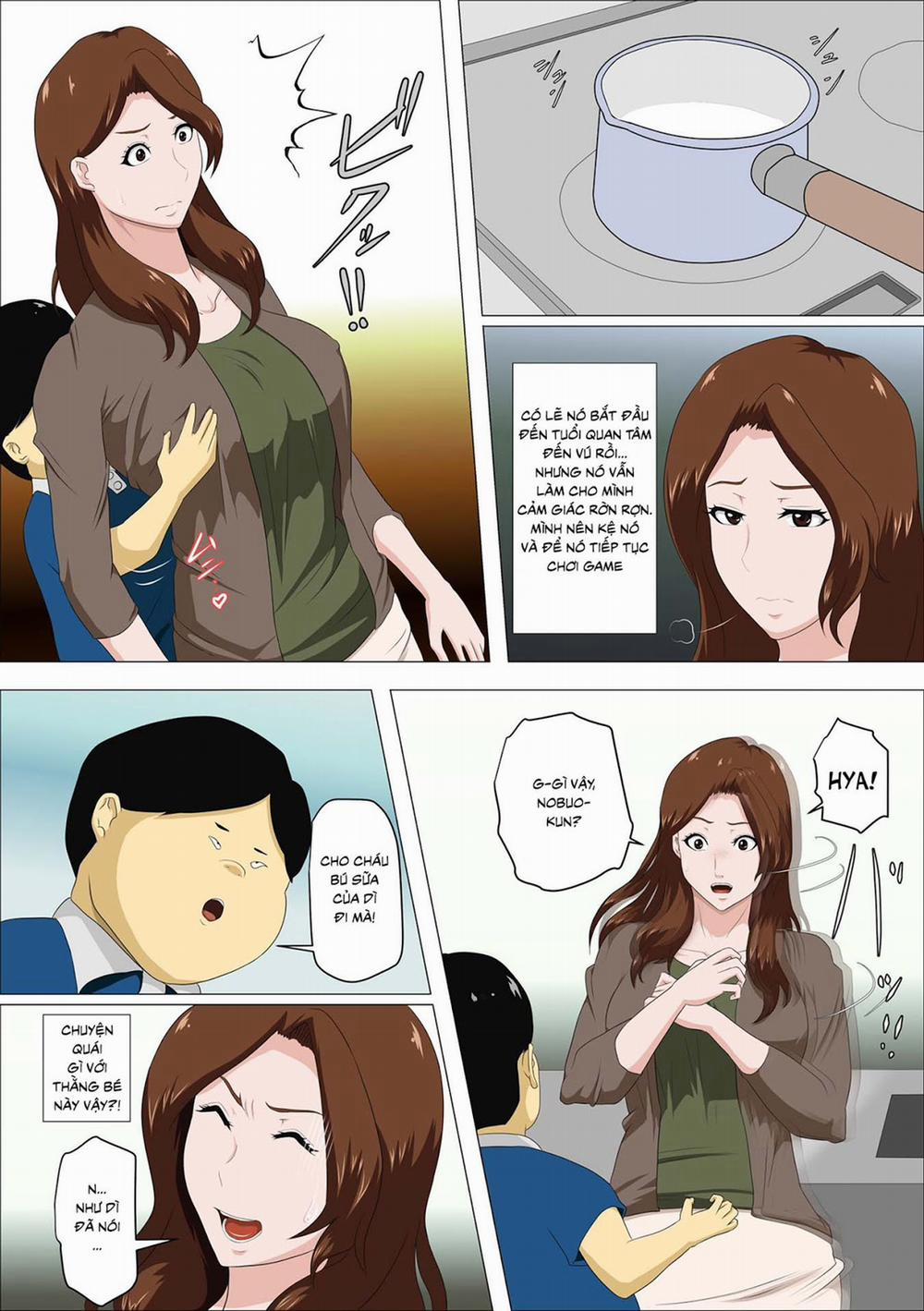HentaiVN.net - Ảnh 8 - Shachou no Musuko o Azukattara Bonyuu o Suwareta Bakari ka [I Nannied The Boss Son And All He Did Was Suck My Tits] - Oneshot