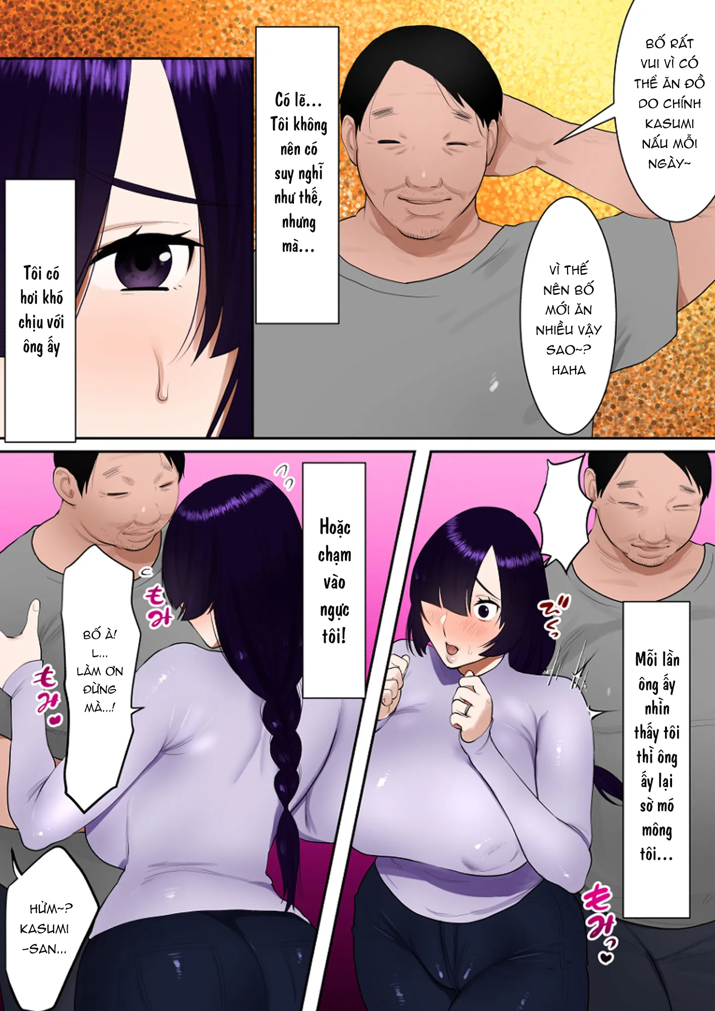 HentaiVN.net - Ảnh 4 - Tennen Kyonyuuzuma, Gifu Ni Choukyou Sareru [天然巨乳妻、義父に調教される。] - Chapter 01