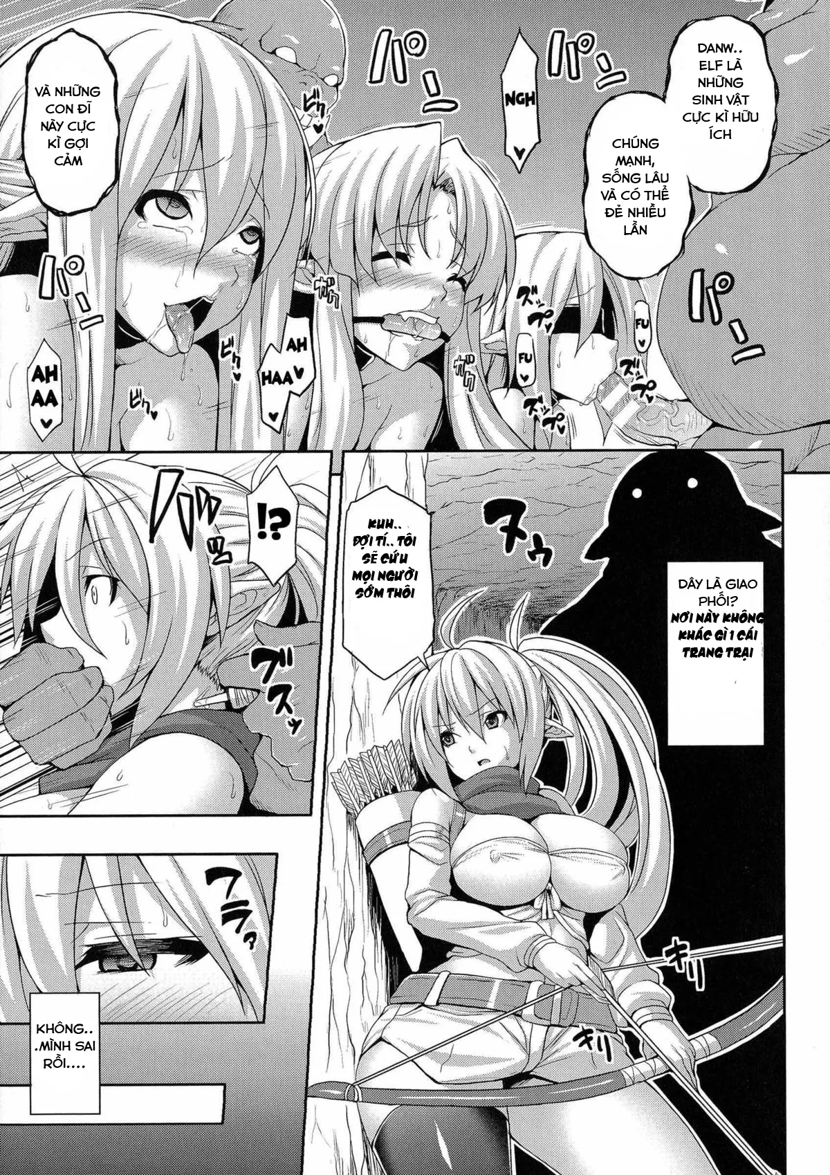 HentaiVN.net - Ảnh 5 - Angel Fall: Tengoku E To Ochiru Otome-Tachi - Chap 3:elf and orc