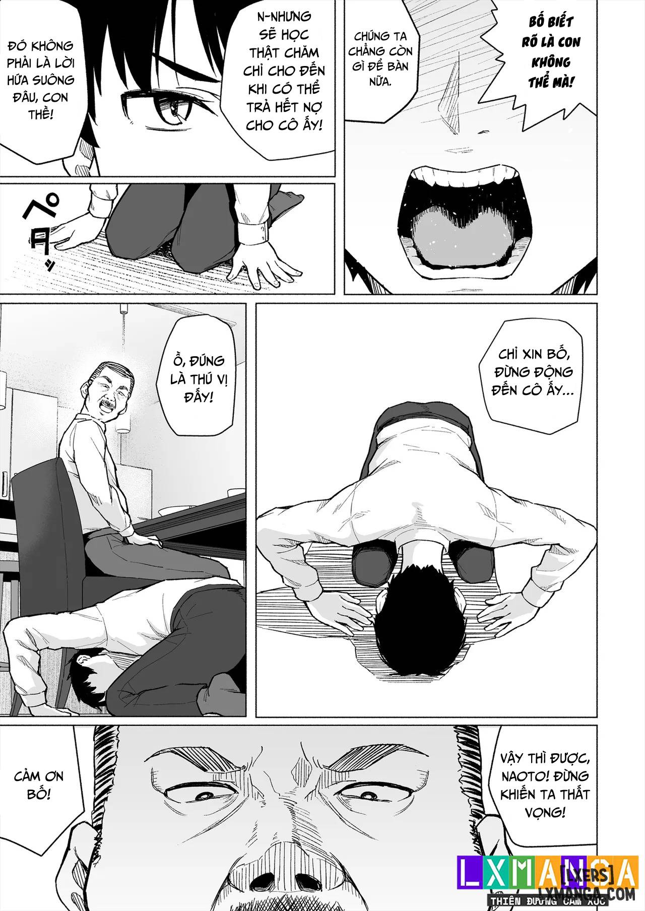 HentaiVN.net - Ảnh 10 - Osananajimi wa Shakkin no Kata toshite Oyaji ni Dakareru - Oneshot