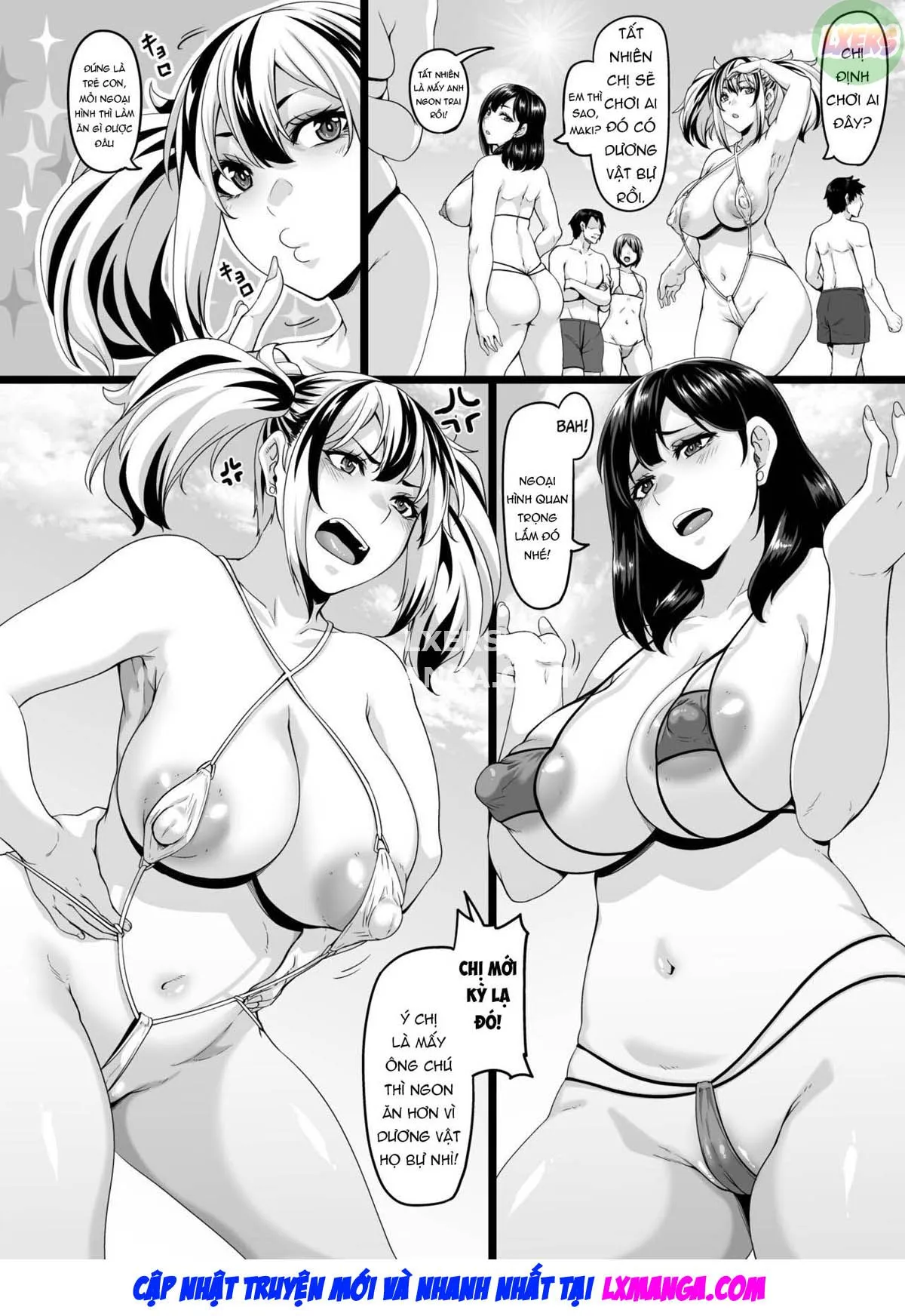 HentaiVN.net - Ảnh 5 - Kazoku Ryokou Wa Yarimoku Beach De Sex Zanmai - Chap 2 ~Imouto-chan Hen~