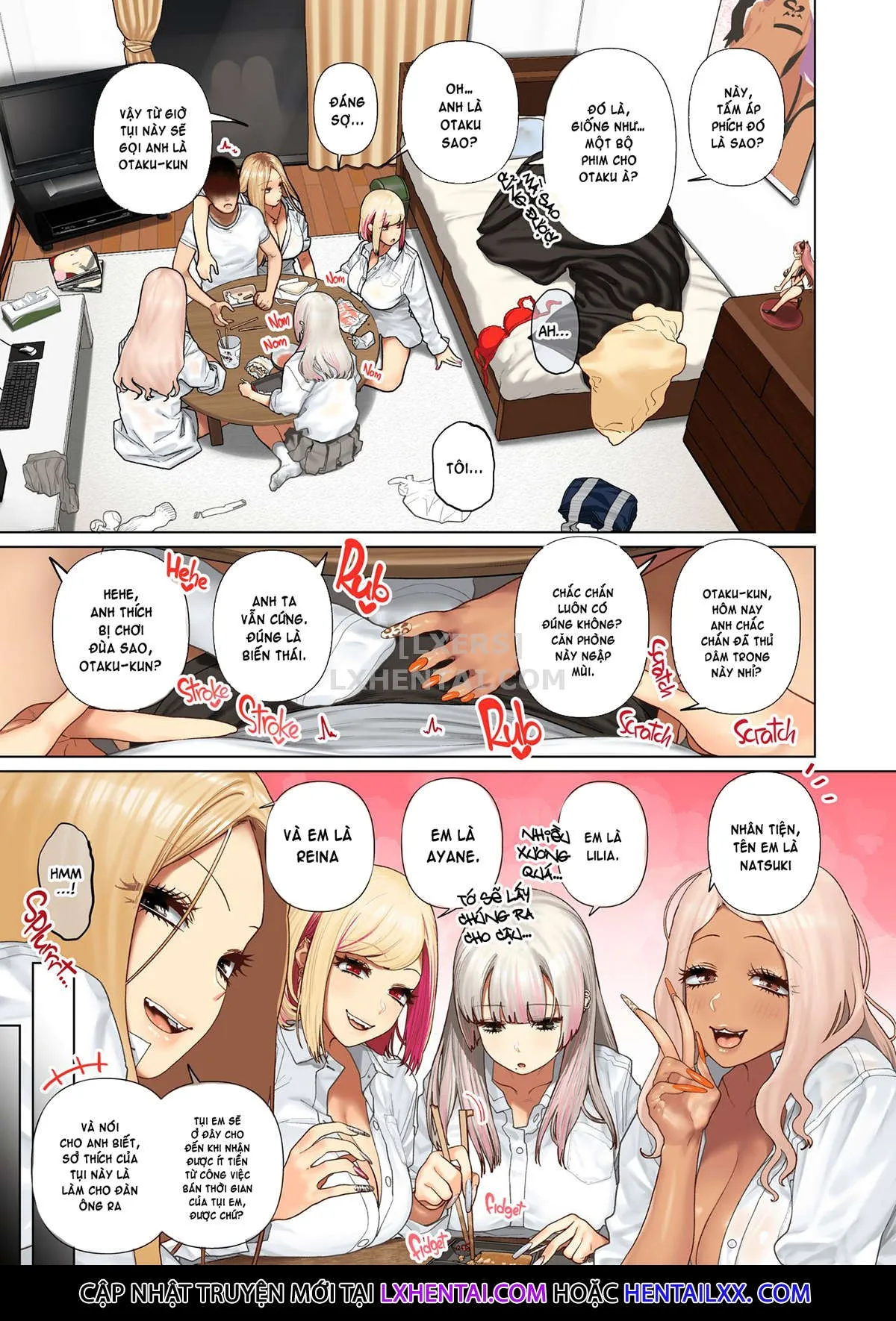 HentaiVN.net - Ảnh 18 - Oshikake Bakunyuu Gal Harem Seikatsu! [Gyaru Harem Invasion; おしかけ 爆乳ギャルハーレム性活!] - Oneshot