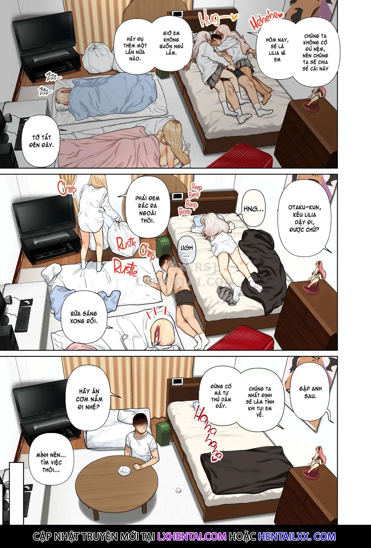 HentaiVN.net - Ảnh 28 - Oshikake Bakunyuu Gal Harem Seikatsu! [Gyaru Harem Invasion; おしかけ 爆乳ギャルハーレム性活!] - Oneshot