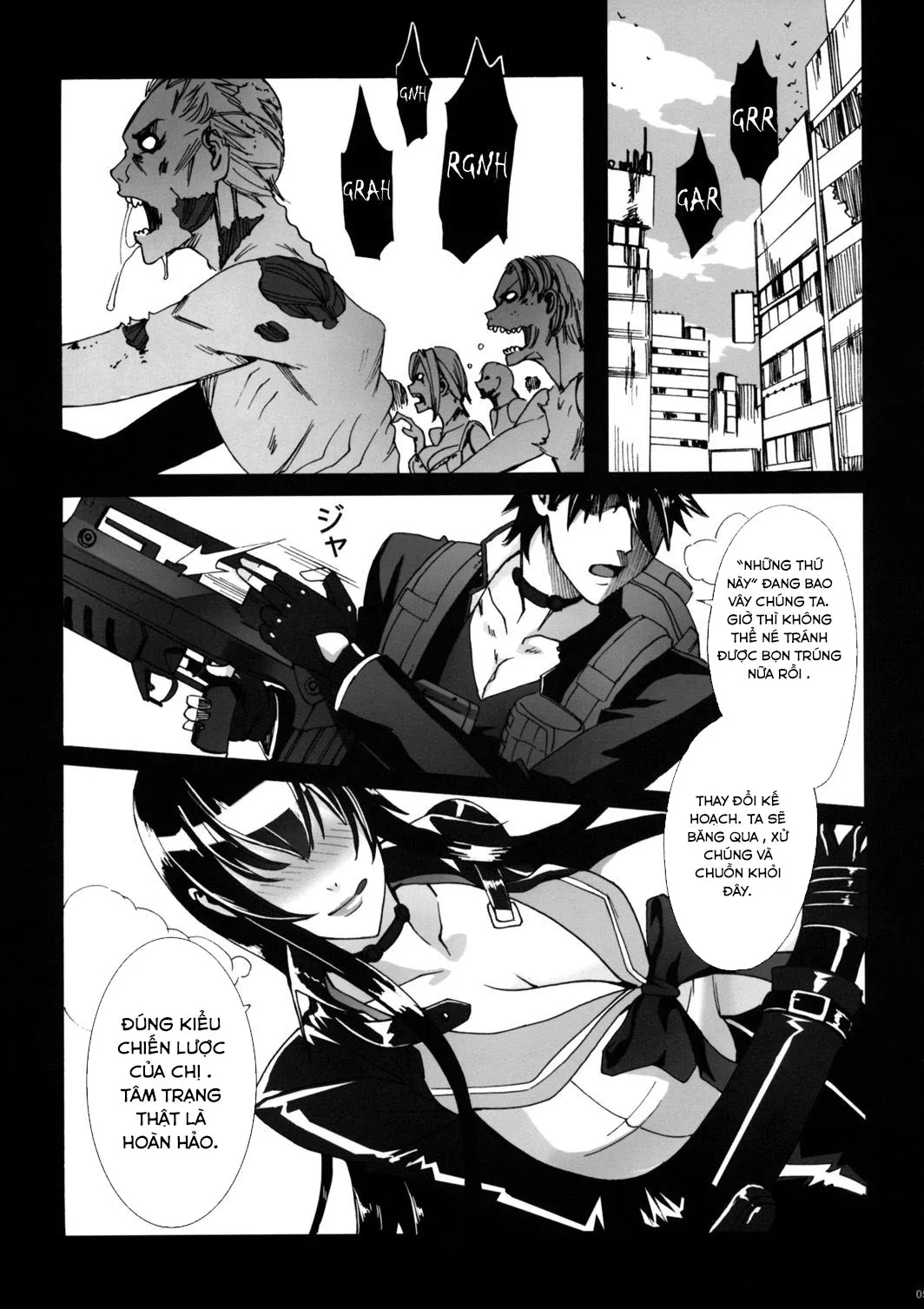 HentaiVN.net - Ảnh 4 - Kiss Of The Dead (Highschool of The Dead) - Chap 1