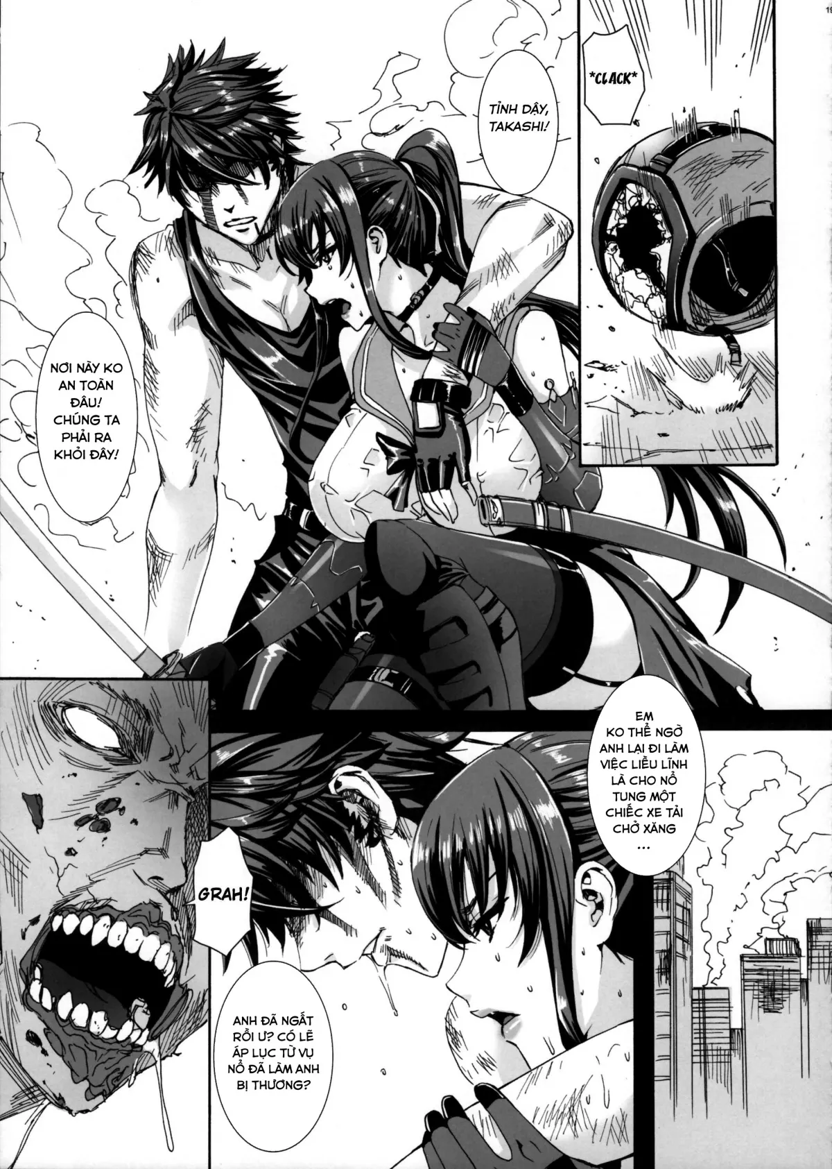 HentaiVN.net - Ảnh 15 - Kiss Of The Dead (Highschool of The Dead) - Chap 3