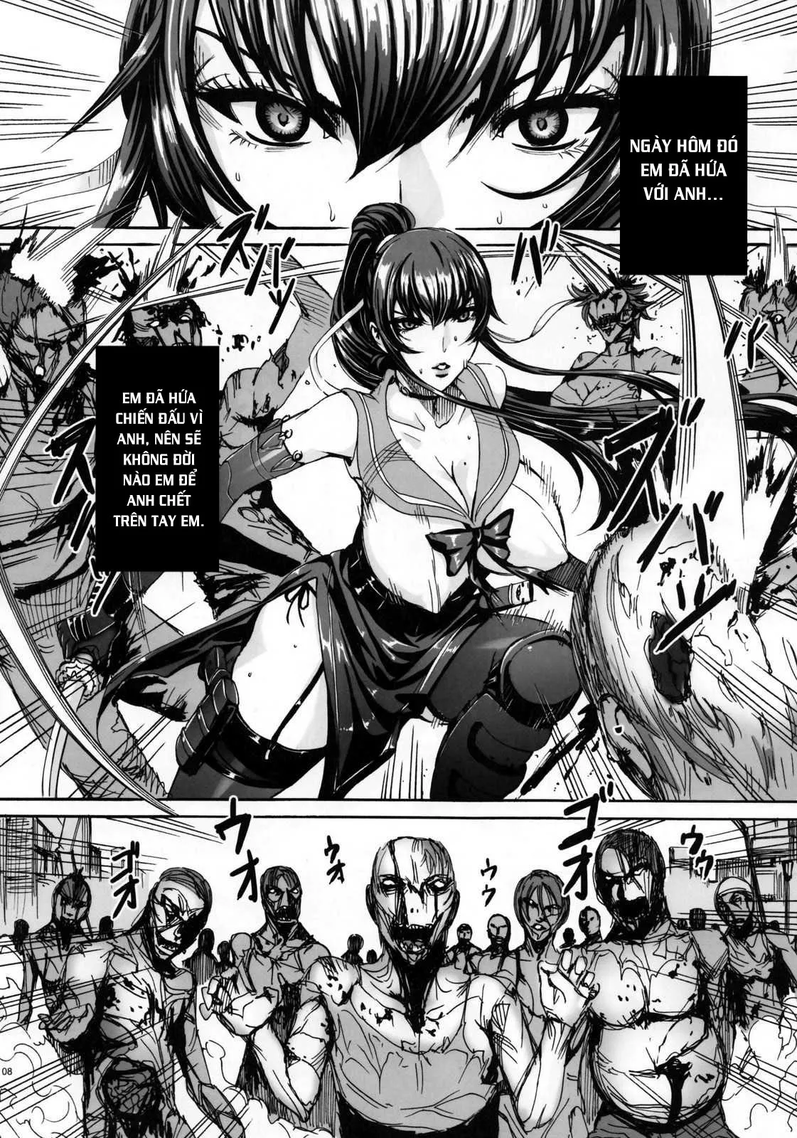 HentaiVN.net - Ảnh 6 - Kiss Of The Dead (Highschool of The Dead) - Chap 4
