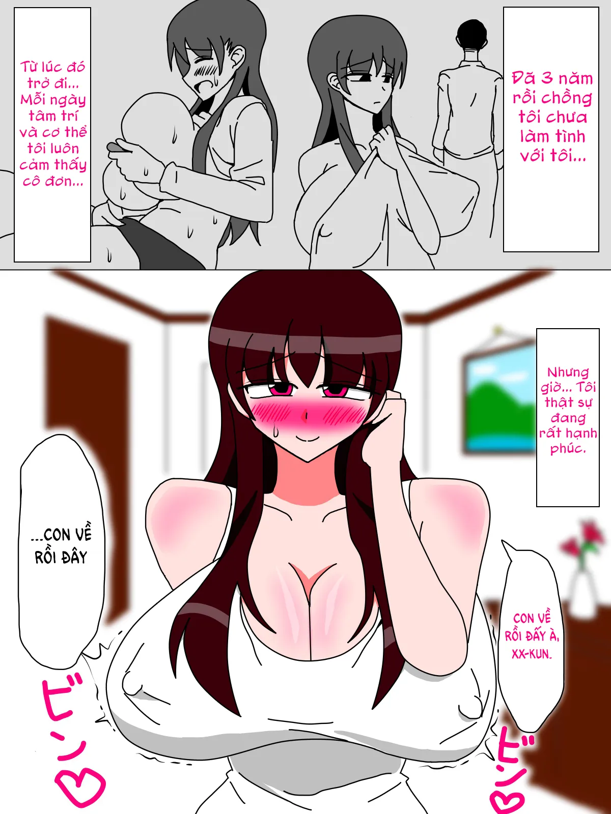 HentaiVN.net - Ảnh 18 - Boku to Kaa-san no Ikkagetsu (1&2) [Boku to Kaa-san no Ikkagetsu 2] - Chap 1 - Mẹ đã yêu tôi rồi