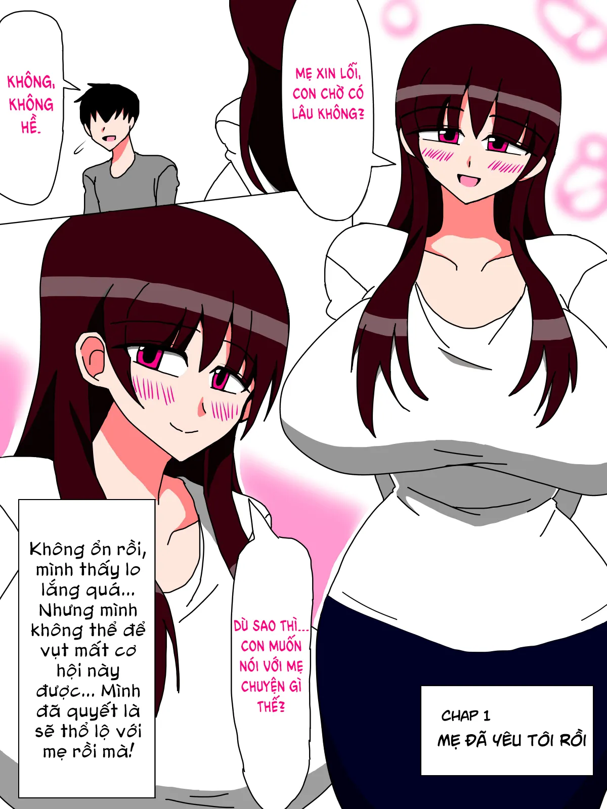 HentaiVN.net - Ảnh 5 - Boku to Kaa-san no Ikkagetsu (1&2) [Boku to Kaa-san no Ikkagetsu 2] - Chap 1 - Mẹ đã yêu tôi rồi