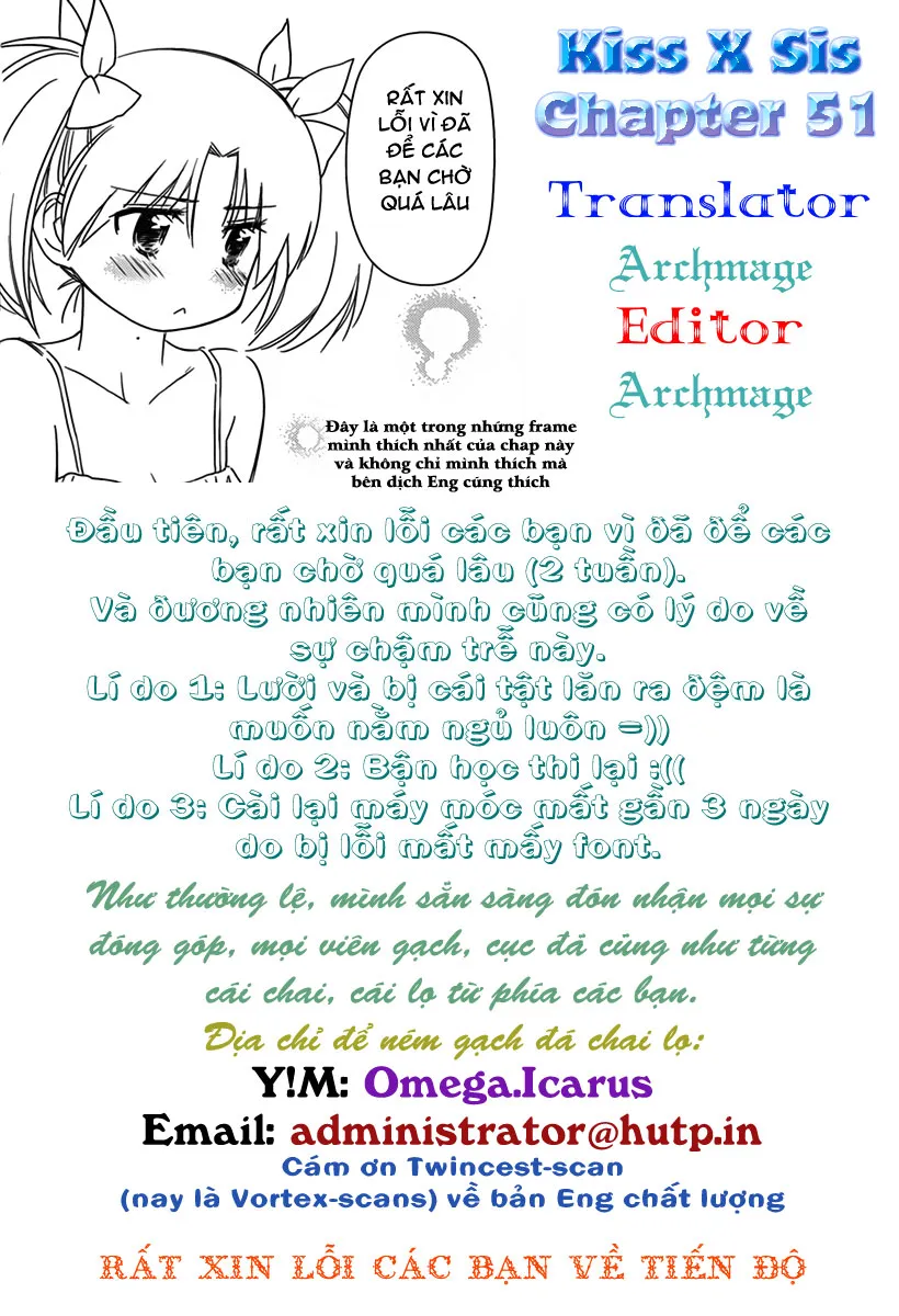 HentaiVN.net - Ảnh 26 - Kiss X Sis [きすしす; 亲吻姐姐; KissxSis; Kiss×sis] - Chap 51
