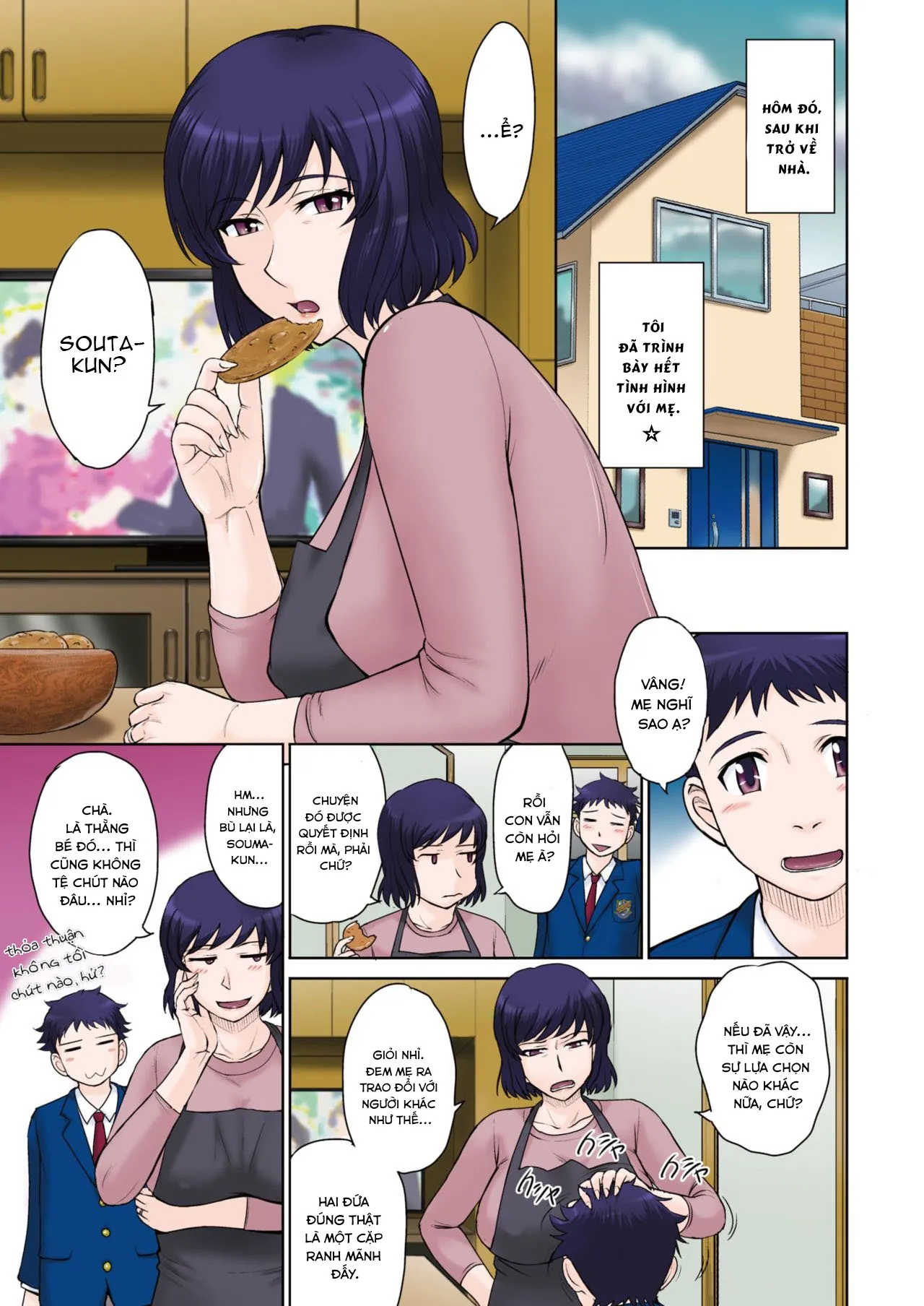HentaiVN.net - Ảnh 4 - Tomo Mama Lovers - Chap 1