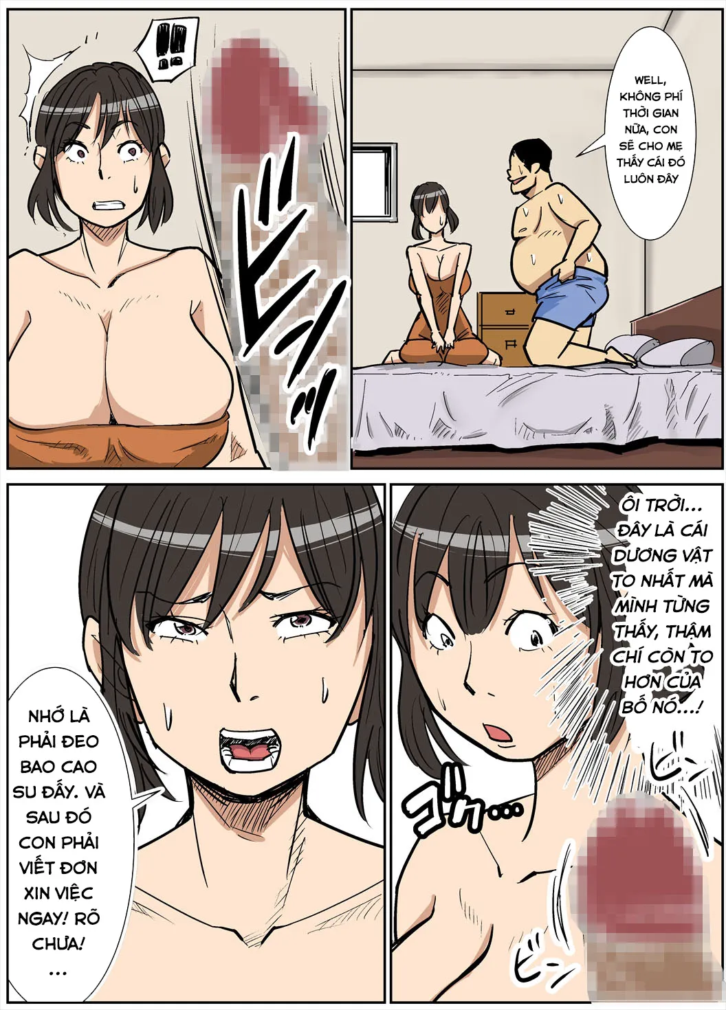 HentaiVN.net - Ảnh 10 - Người Mẹ Dâm Đãng Và Cậu Con Có Con Cá Chà Bặc [Shinji to Mama] - OneShot