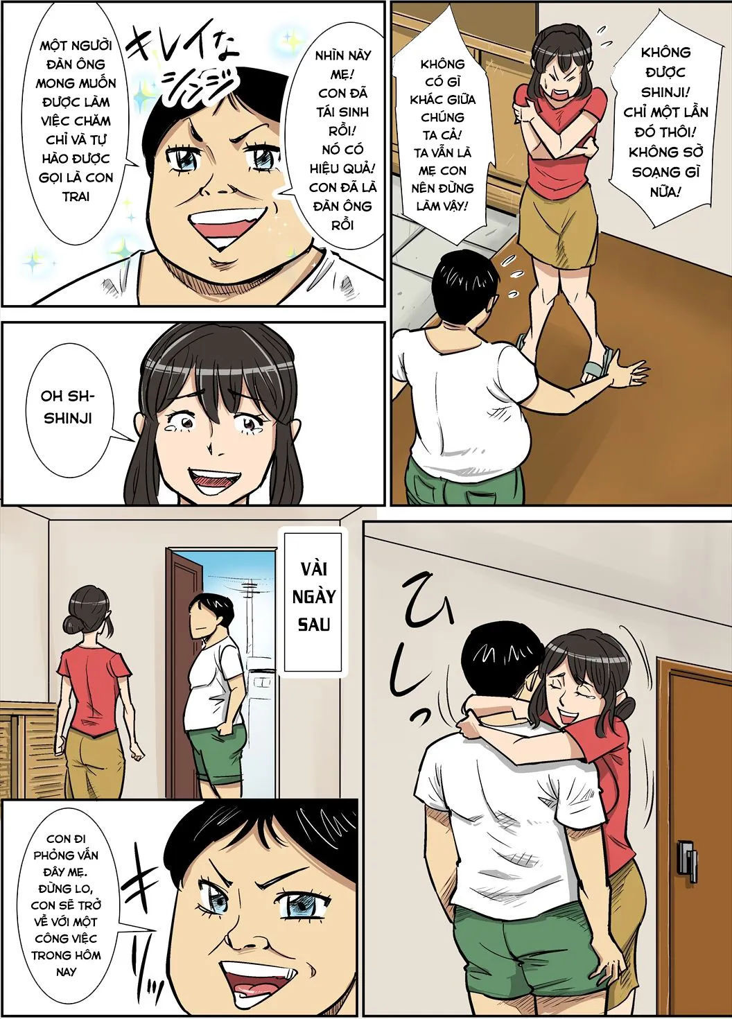 HentaiVN.net - Ảnh 16 - Người Mẹ Dâm Đãng Và Cậu Con Có Con Cá Chà Bặc [Shinji to Mama] - OneShot