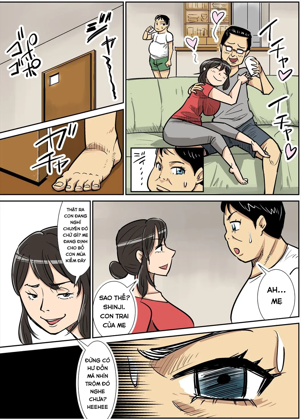 HentaiVN.net - Ảnh 19 - Người Mẹ Dâm Đãng Và Cậu Con Có Con Cá Chà Bặc [Shinji to Mama] - OneShot