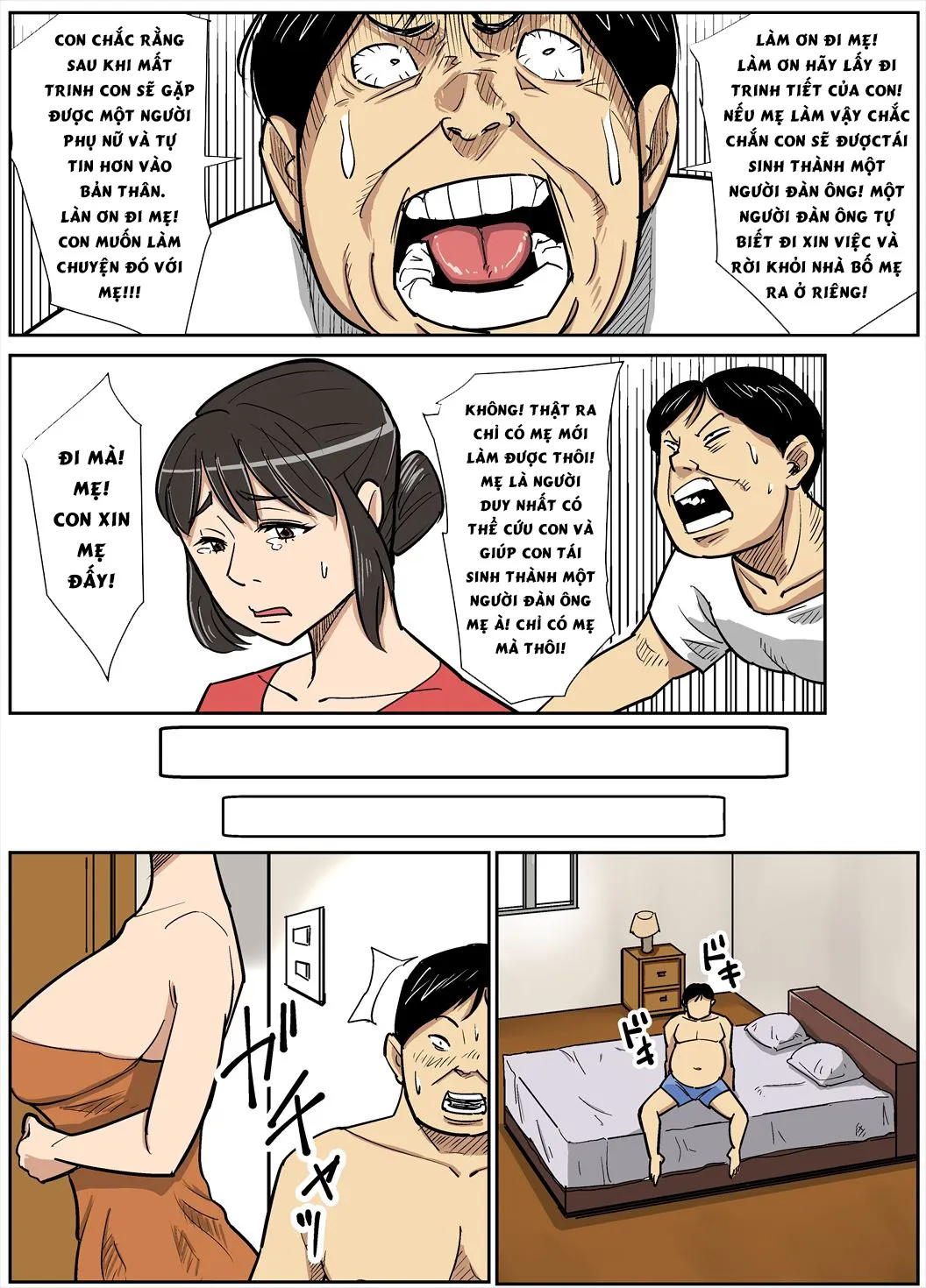 HentaiVN.net - Ảnh 8 - Người Mẹ Dâm Đãng Và Cậu Con Có Con Cá Chà Bặc [Shinji to Mama] - OneShot