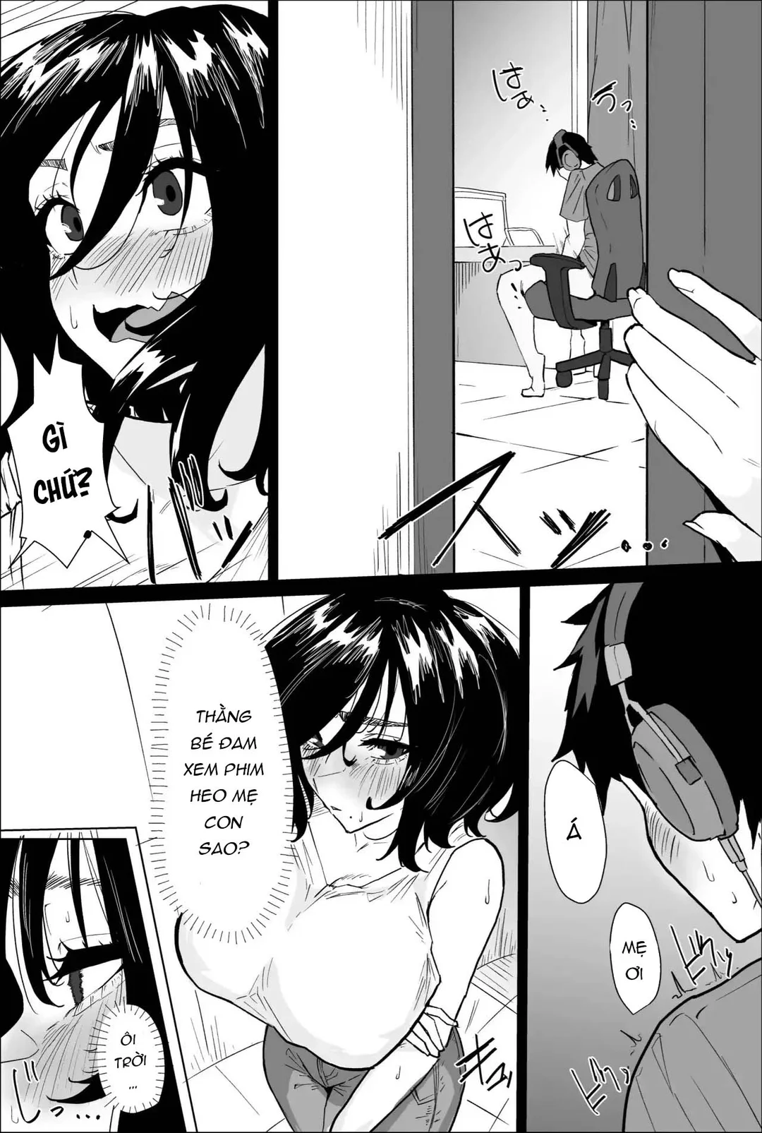 HentaiVN.net - Ảnh 3 - Con có chắc muốn làm với mẹ không? - Oneshot