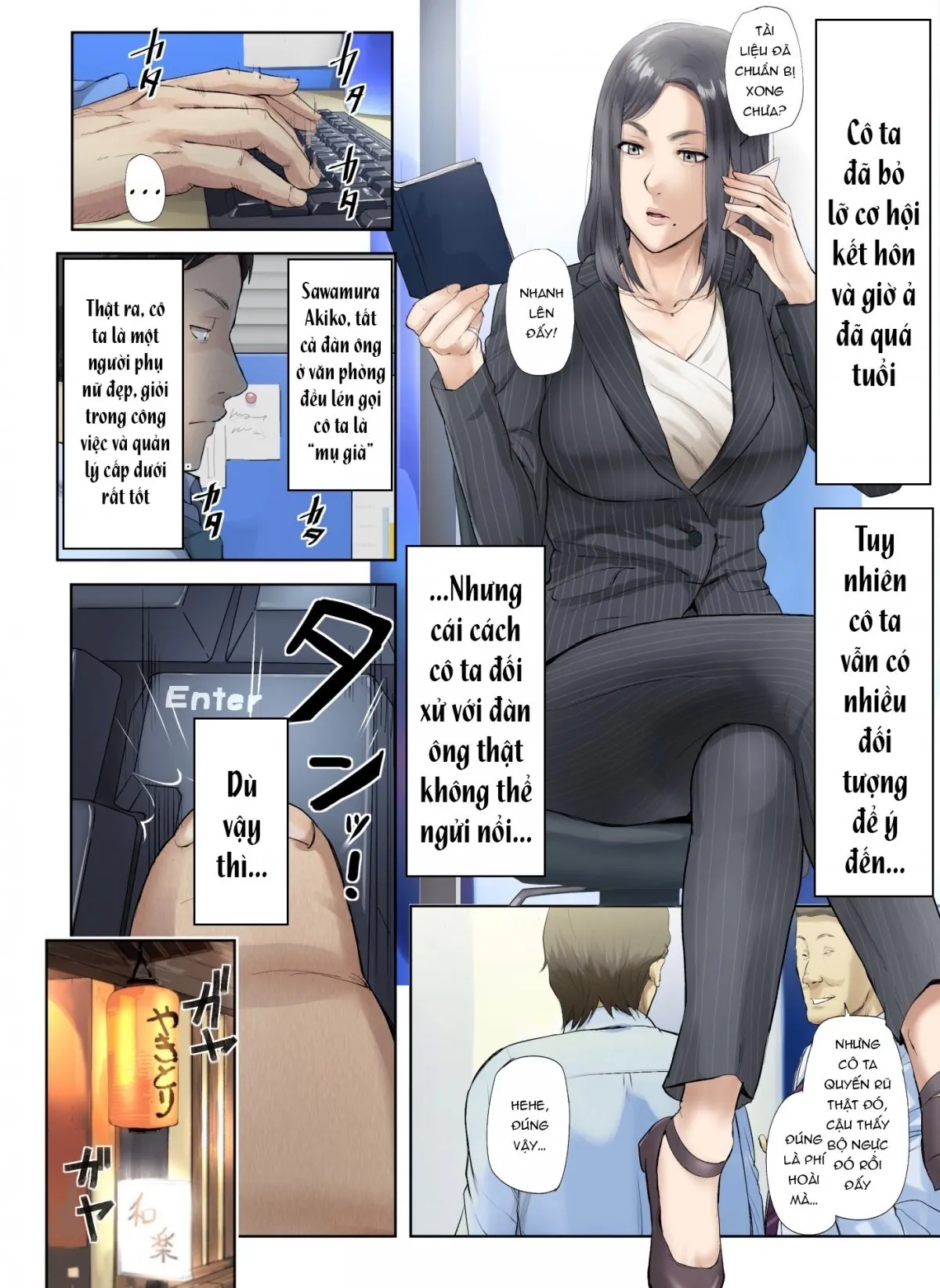 HentaiVN.net - Ảnh 6 - Kaisha no Iki Okure BBA Haramaseta - Chap 1