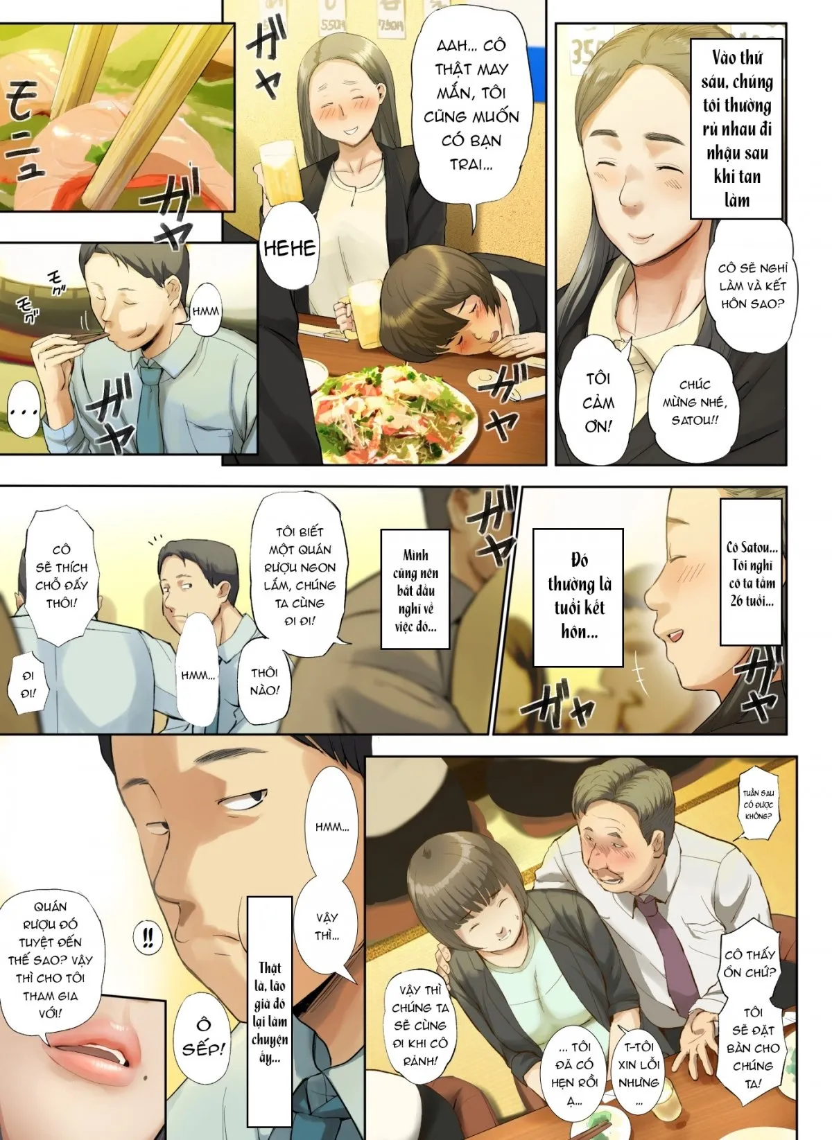 HentaiVN.net - Ảnh 7 - Kaisha no Iki Okure BBA Haramaseta - Chap 1