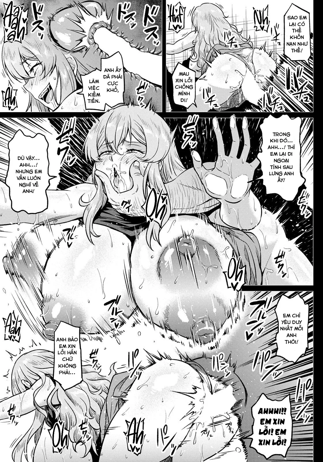 HentaiVN.net - Ảnh 5 - Shiawase NTR Keikaku [Happy NTR Plan] - Oneshot