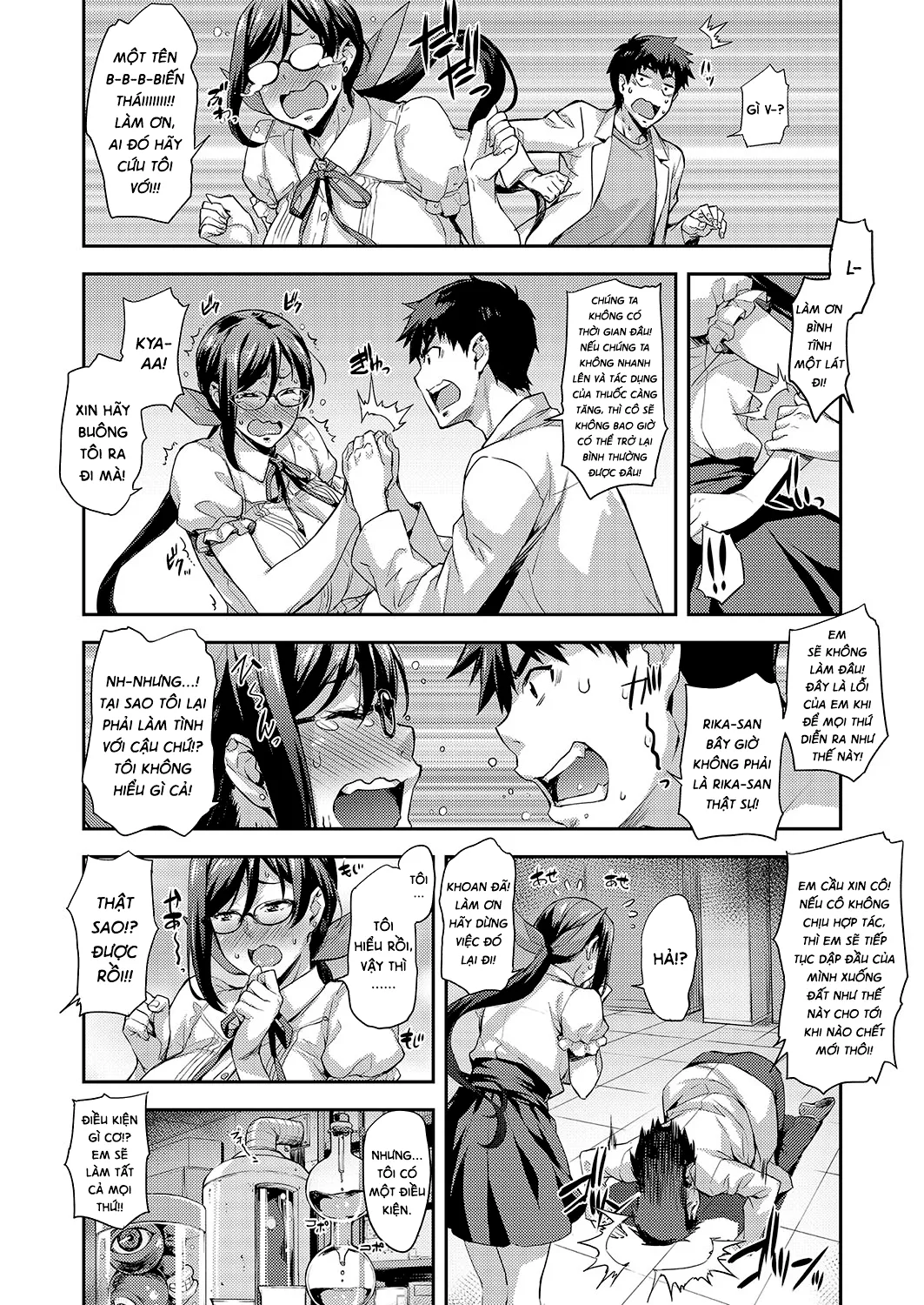 HentaiVN.net - Ảnh 8 - Rika no Kenkyuushitsu [Rika's Laboratory] - Chap 5