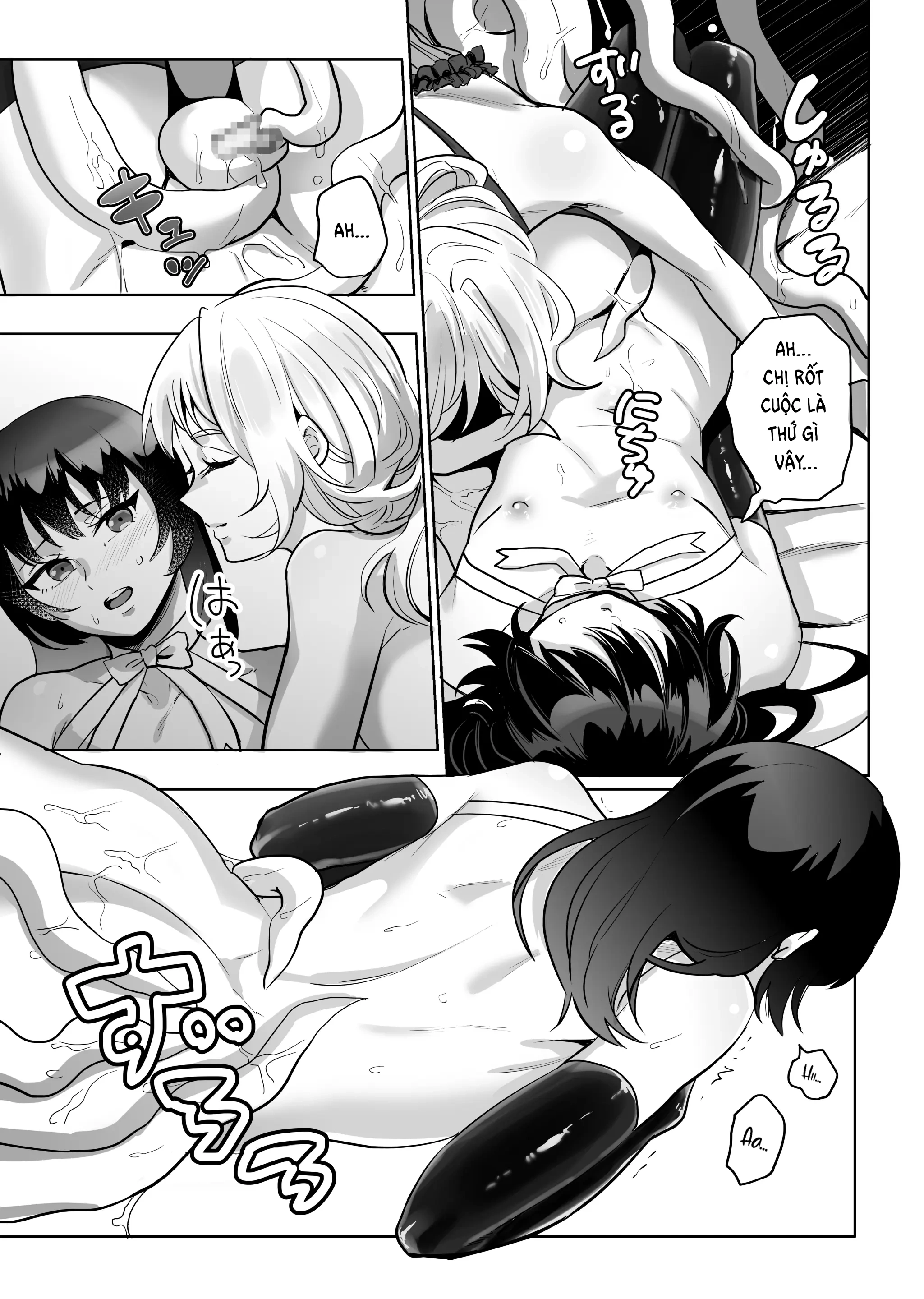 HentaiVN.net - Ảnh 12 - Nữ xúc tu đẻ trứng vào bàng quang bé trap. - Oneshot