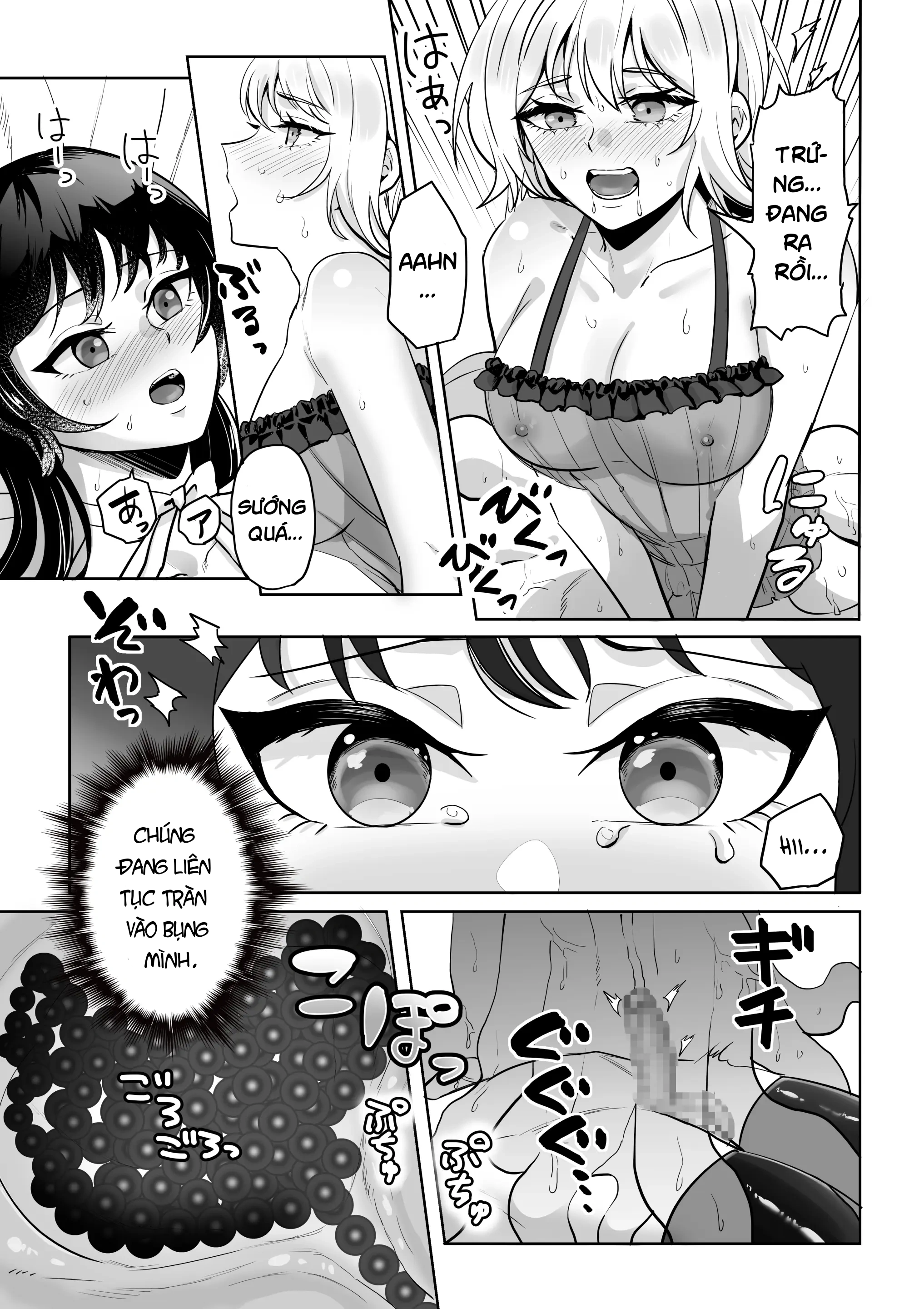 HentaiVN.net - Ảnh 22 - Nữ xúc tu đẻ trứng vào bàng quang bé trap. - Oneshot