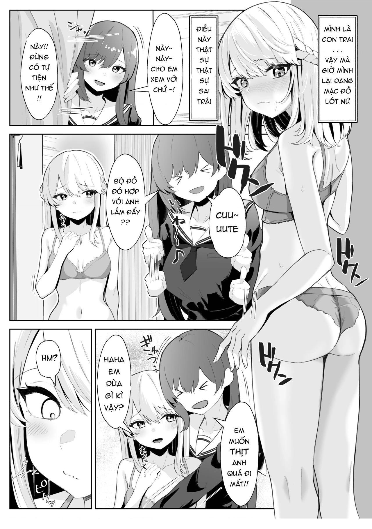 HentaiVN.net - Ảnh 15 - CÂU CHUYỆN VỀ ONII~CHAN BỊ CÔ EM GÁI FUTA BIẾN THÀNH EM GÁI - chap 1