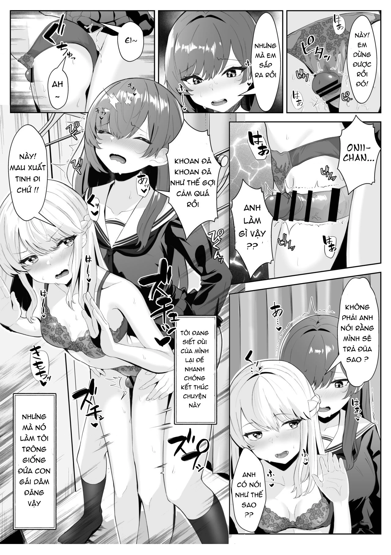 HentaiVN.net - Ảnh 21 - CÂU CHUYỆN VỀ ONII~CHAN BỊ CÔ EM GÁI FUTA BIẾN THÀNH EM GÁI - chap 1