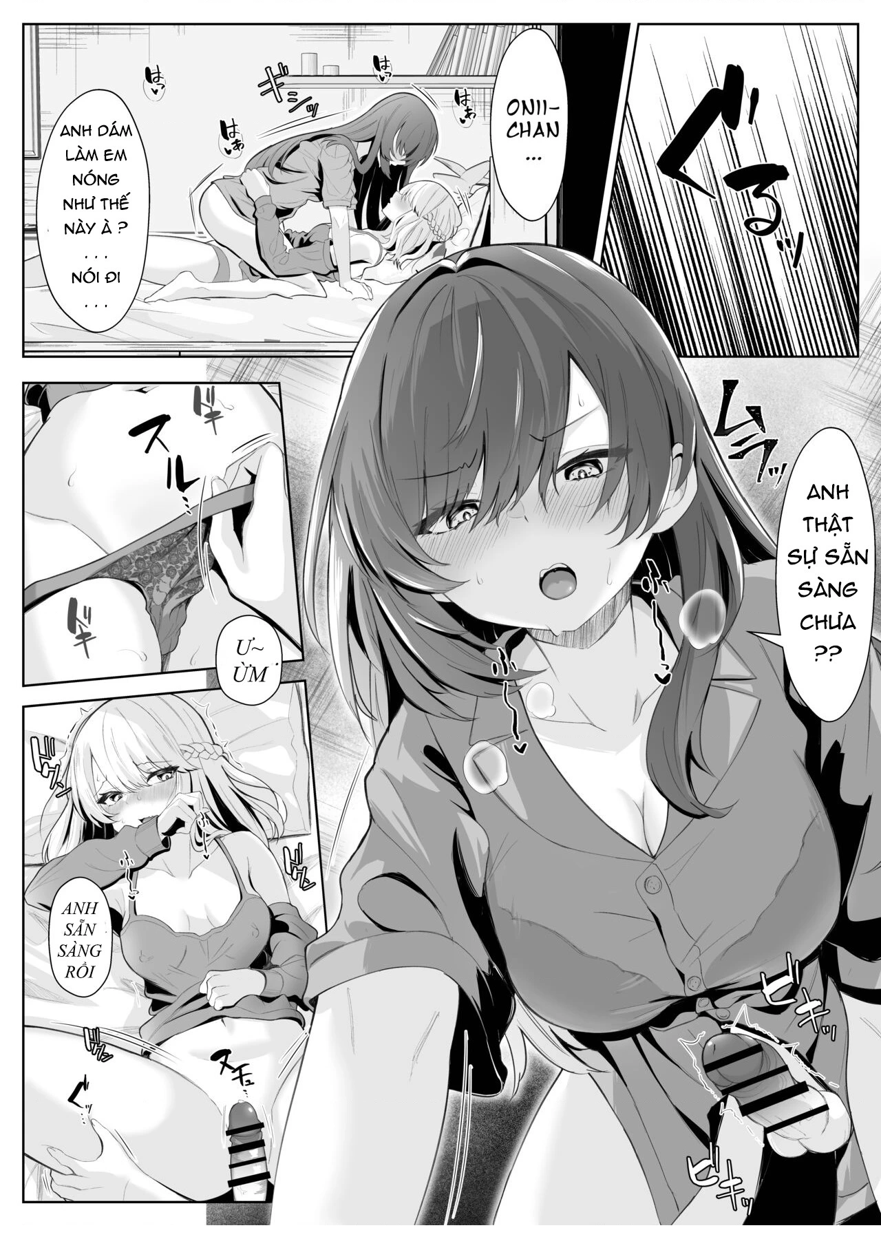 HentaiVN.net - Ảnh 37 - CÂU CHUYỆN VỀ ONII~CHAN BỊ CÔ EM GÁI FUTA BIẾN THÀNH EM GÁI - chap 1