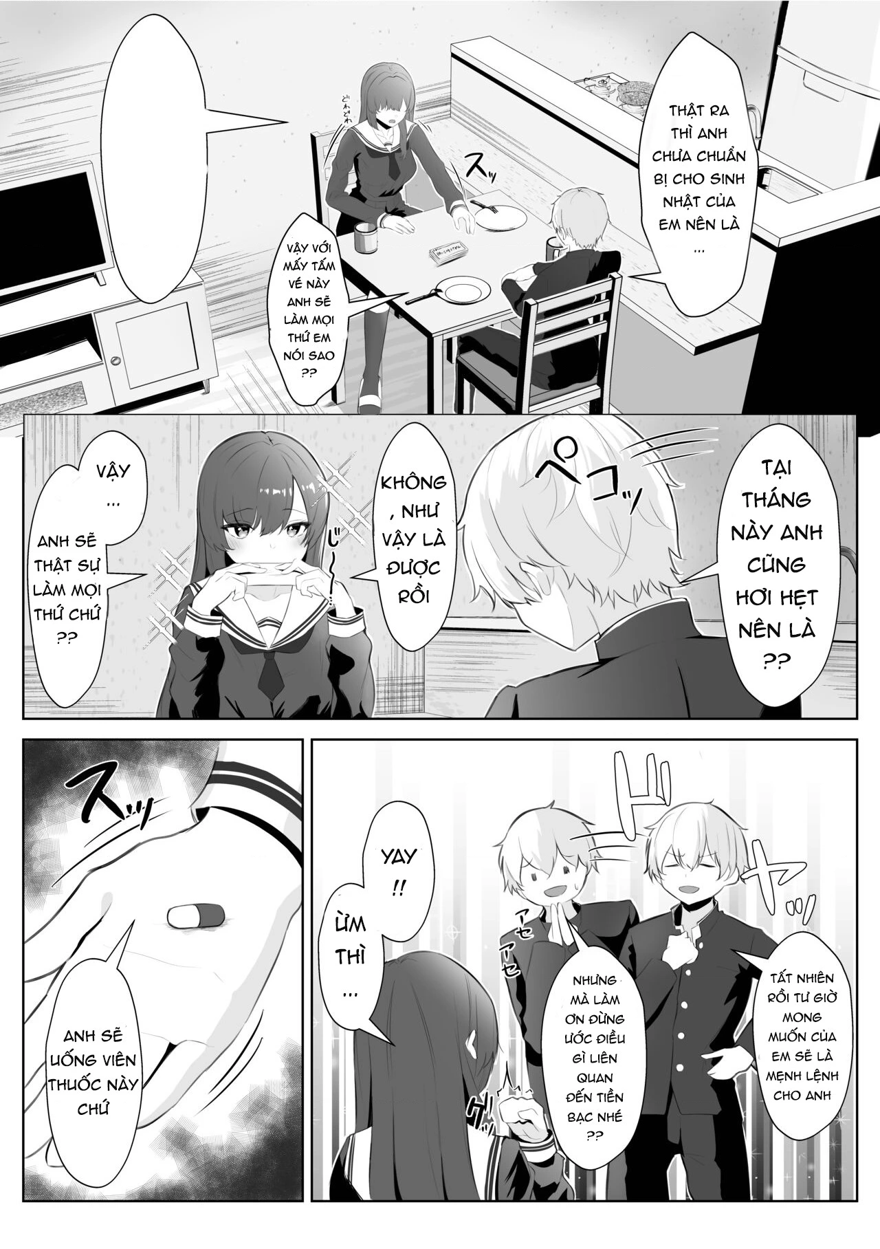 HentaiVN.net - Ảnh 9 - CÂU CHUYỆN VỀ ONII~CHAN BỊ CÔ EM GÁI FUTA BIẾN THÀNH EM GÁI - chap 1