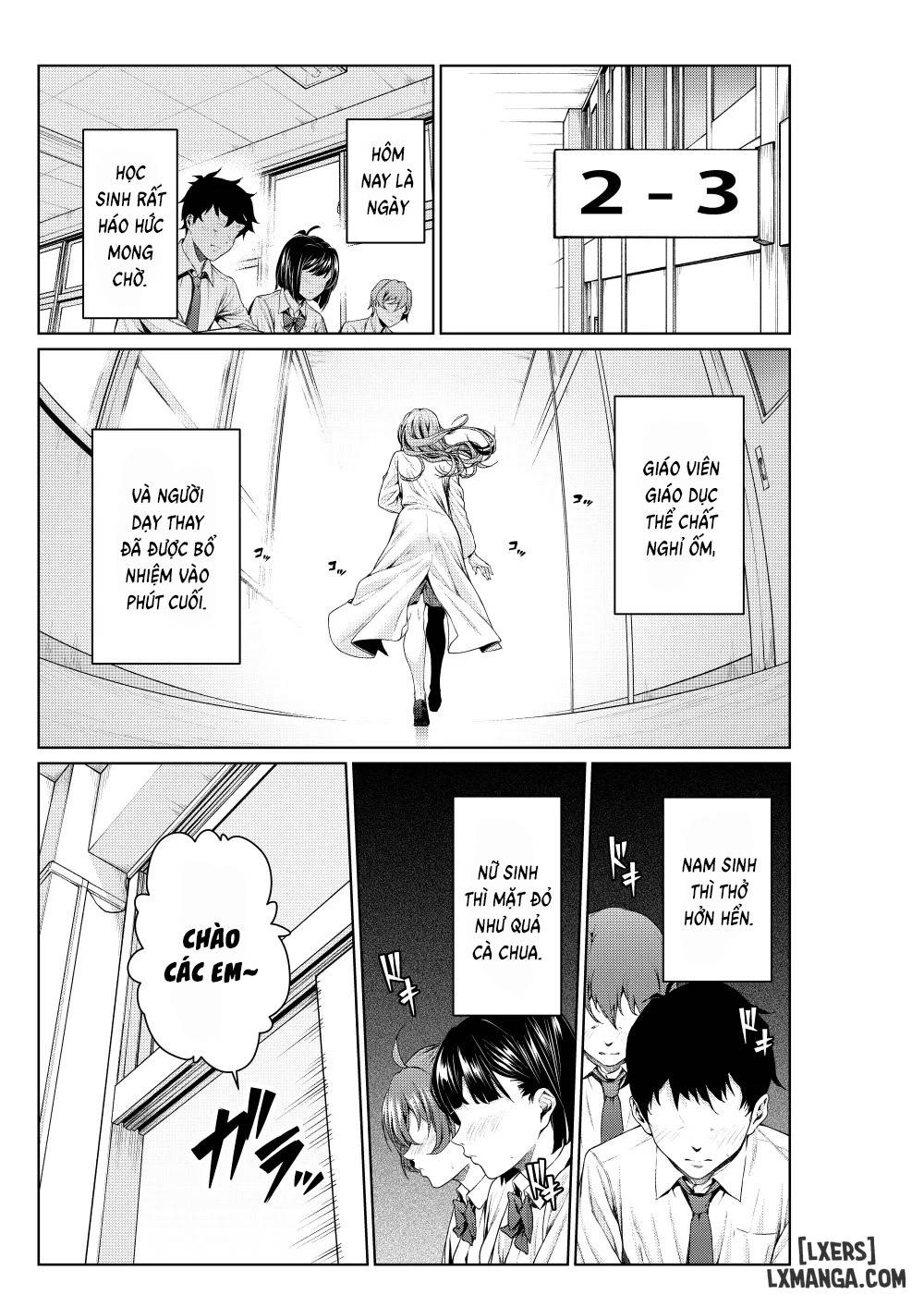 HentaiVN.net - Ảnh 1 - Shokuba no Senpai: Hokenshitsu no Sensei, Kyoudan ni Tatsu - Oneshot