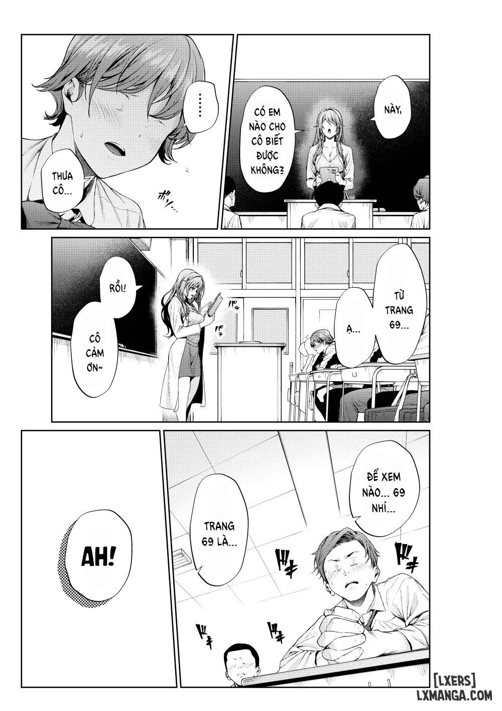 HentaiVN.net - Ảnh 3 - Shokuba no Senpai: Hokenshitsu no Sensei, Kyoudan ni Tatsu - Oneshot