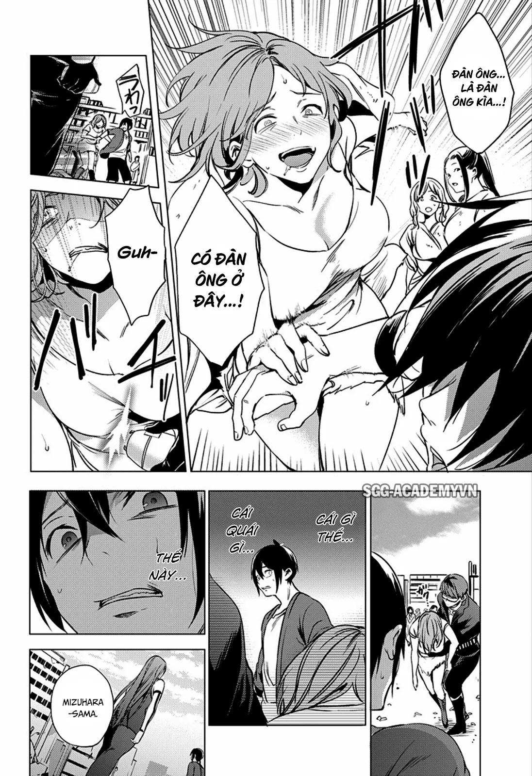 HentaiVN.net - Ảnh 47 - Dàn Harem Cuối Cùng [Shumatsu no harem; World's End Harem; 終末のハーレム] - Chap 1