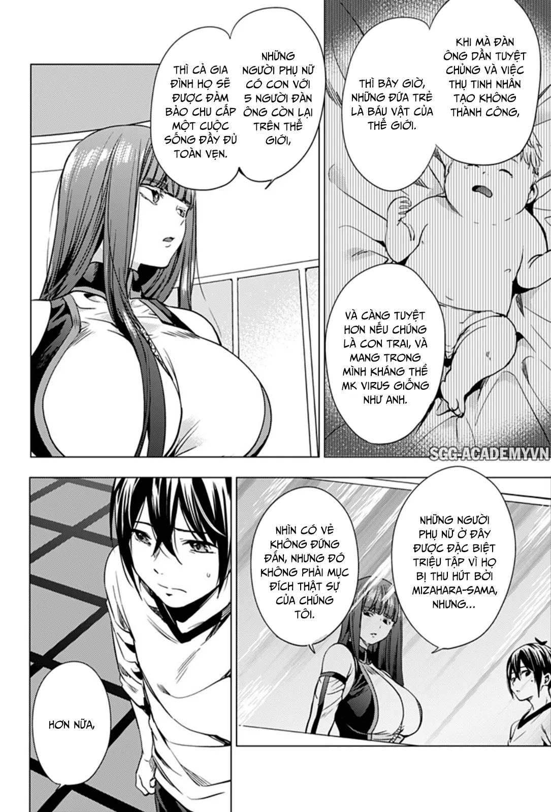HentaiVN.net - Ảnh 19 - Dàn Harem Cuối Cùng [Shumatsu no harem; World's End Harem; 終末のハーレム] - Chap 3