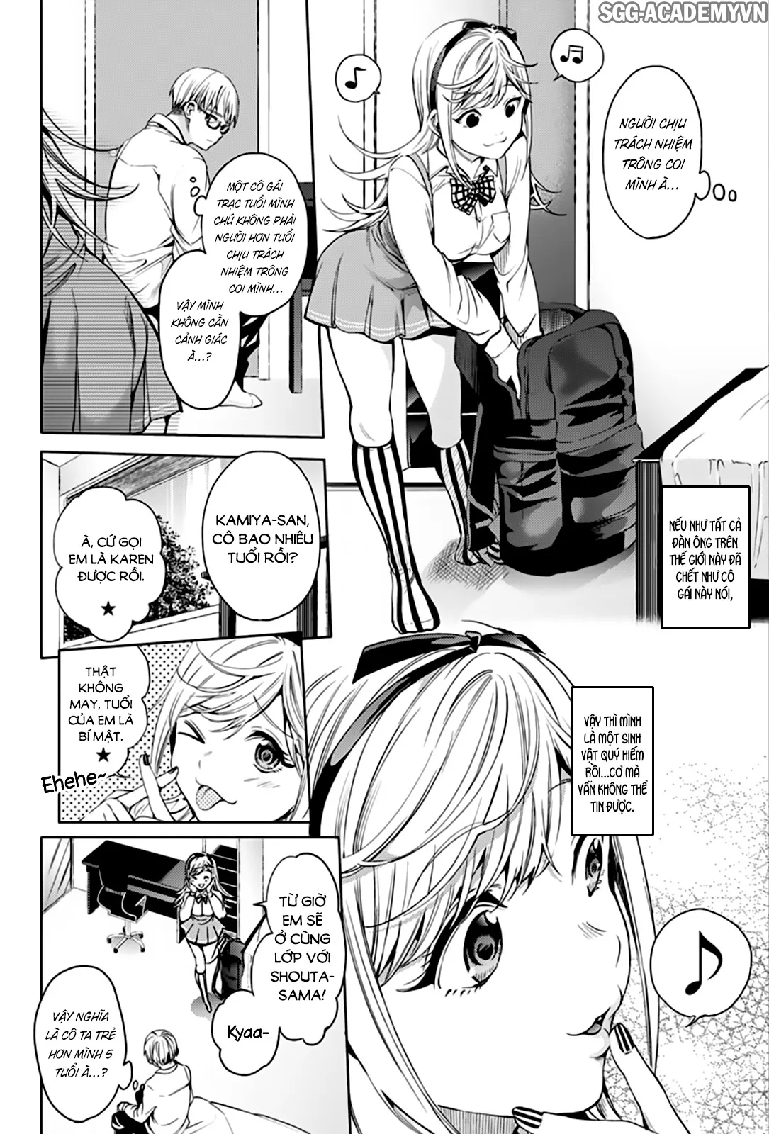 HentaiVN.net - Ảnh 6 - Dàn Harem Cuối Cùng [Shumatsu no harem; World's End Harem; 終末のハーレム] - Chap 14.1