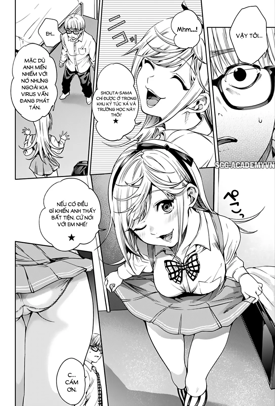 HentaiVN.net - Ảnh 8 - Dàn Harem Cuối Cùng [Shumatsu no harem; World's End Harem; 終末のハーレム] - Chap 14.1